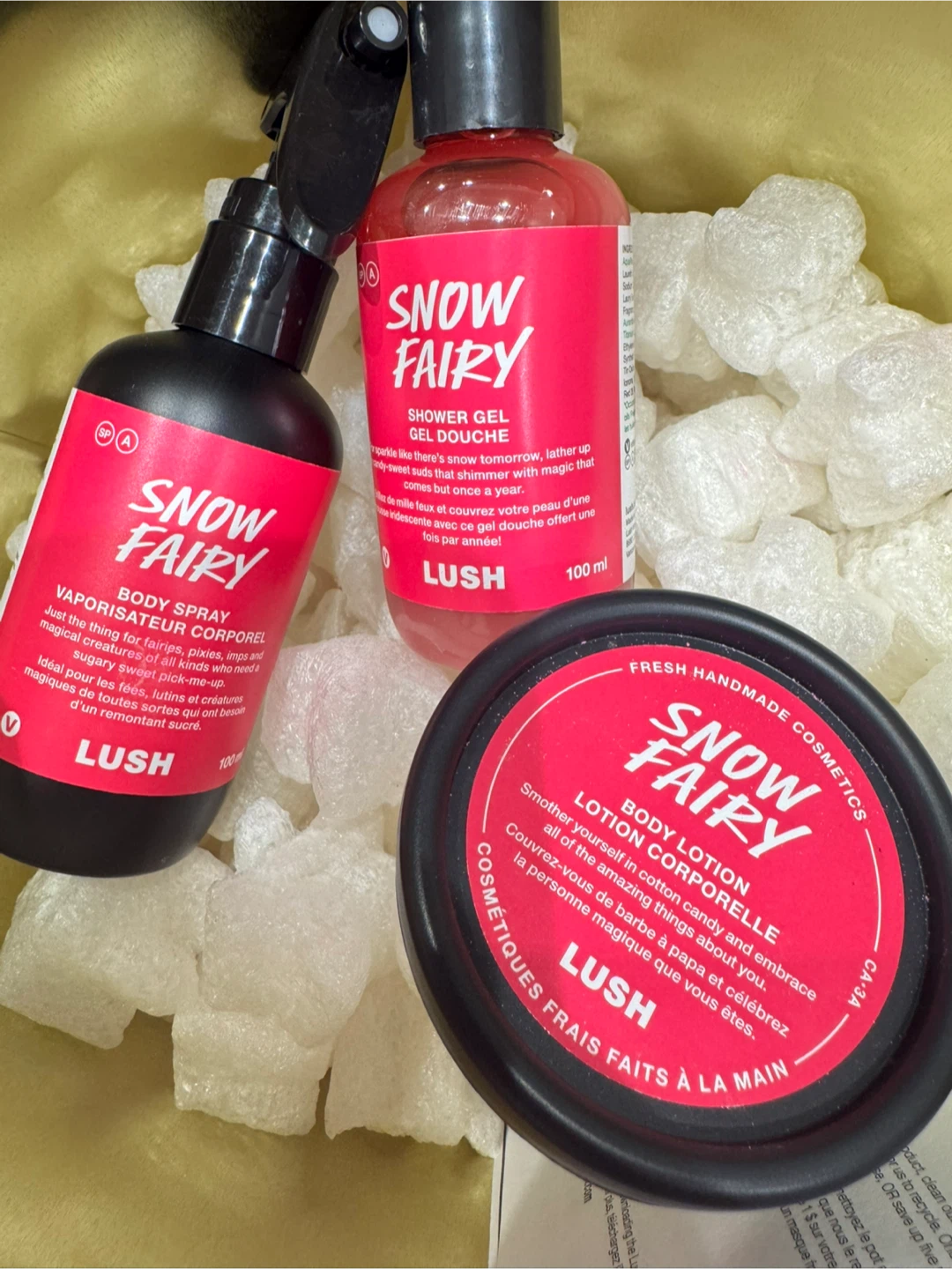 Lush Snow Fairy Set (Body Spray, Gel, Lotion)