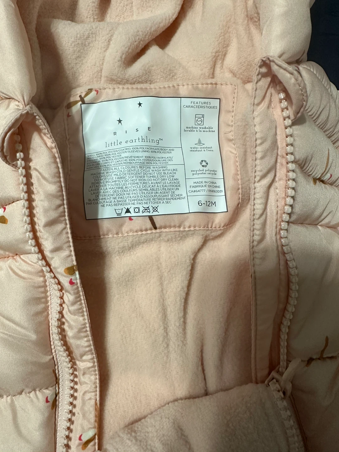Rise Little Earthling Snowsuit 6-12M - photo 2
