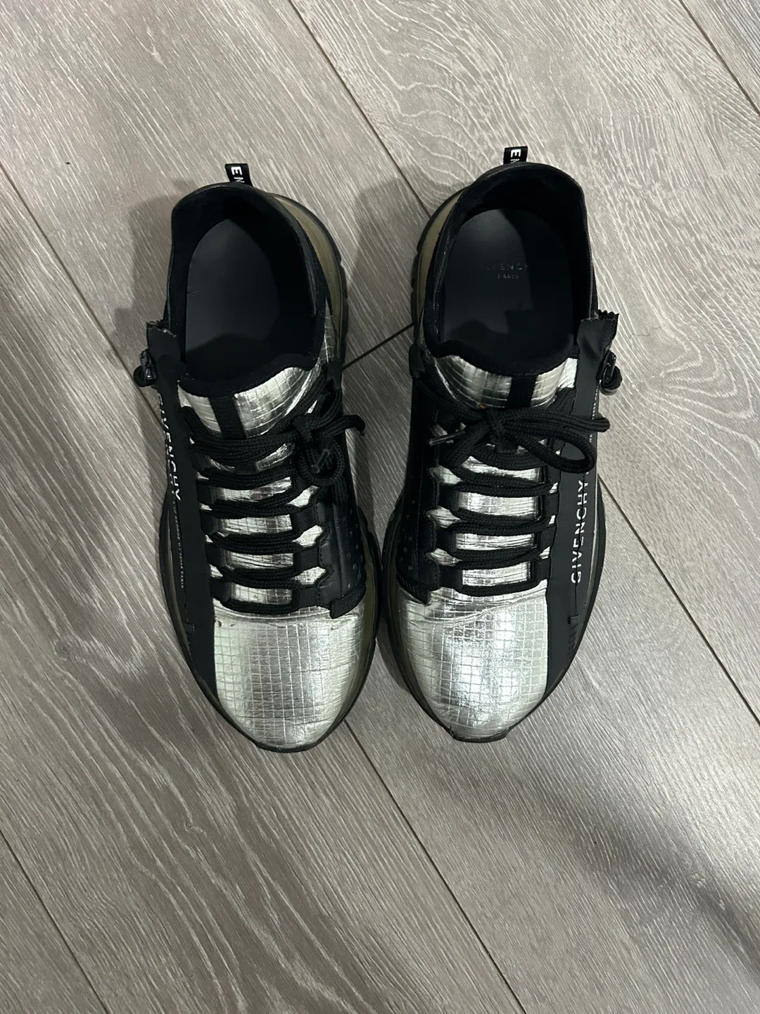 Givenchy Silver & Black Sneakers image indicator(2)