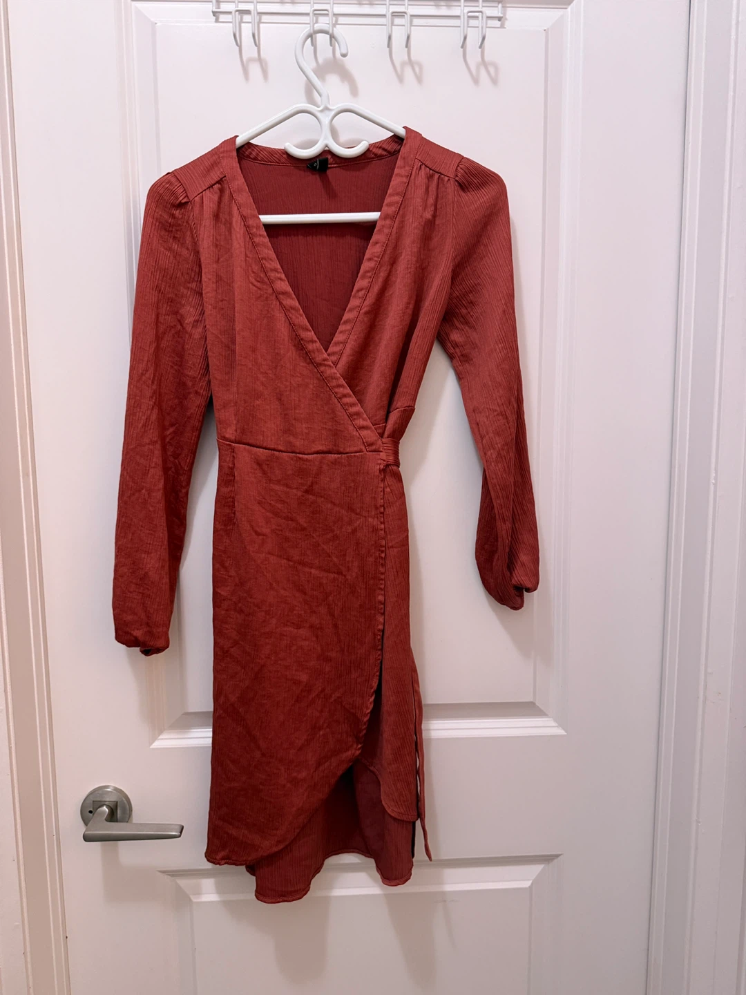 Vero Moda XS Wrap Dress - Rust Colour