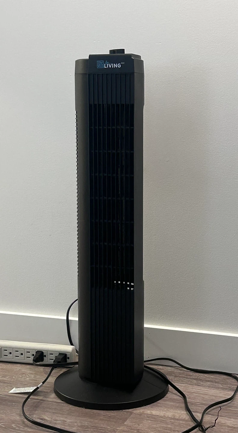 For Living 28-in Oscillating Tower Fan - Black - photo 2