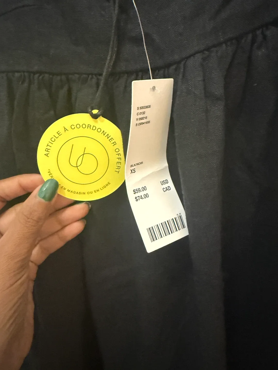 Urban Outfitters Black XS Top - New with Tags image indicator(2)