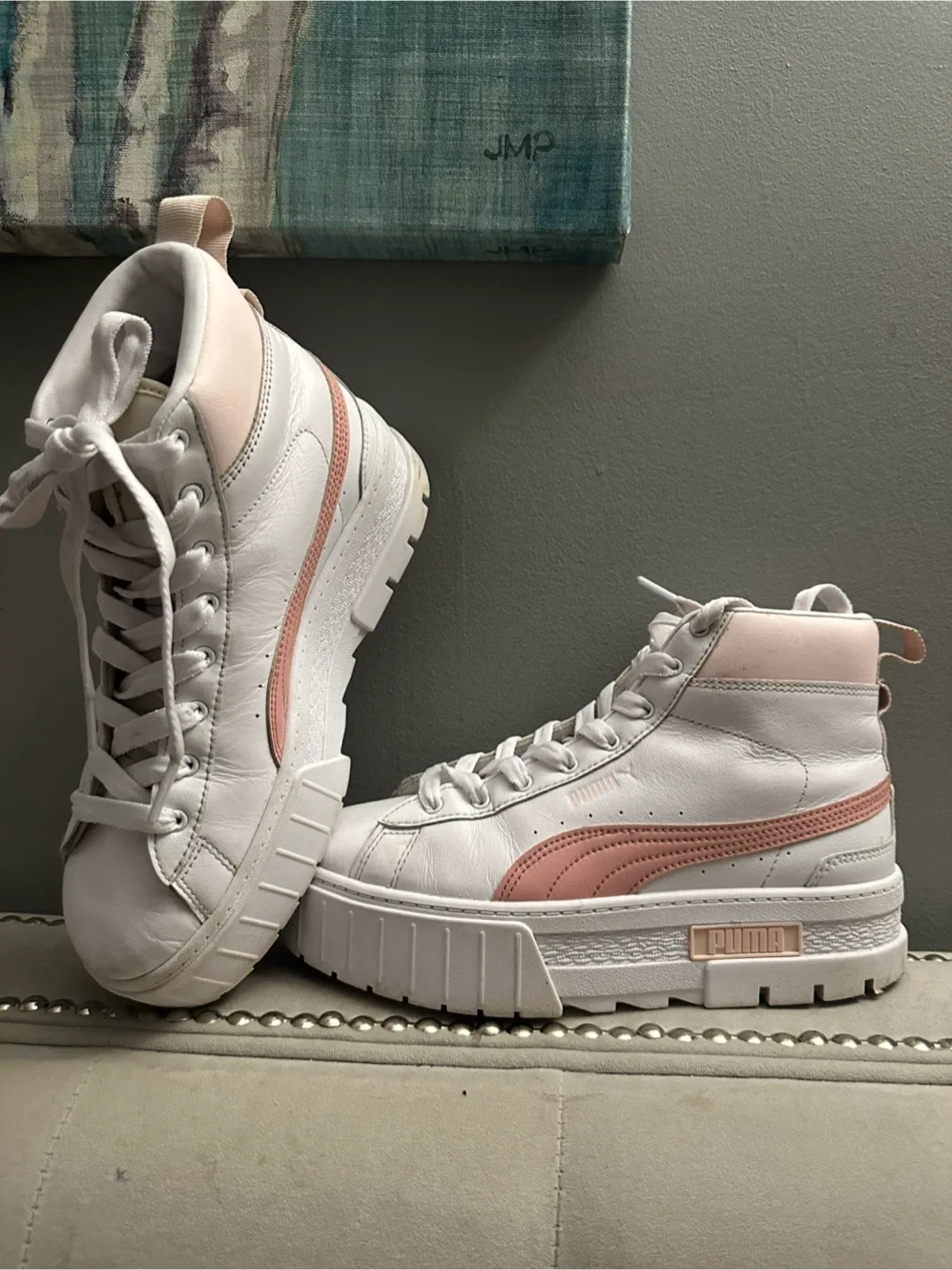 Puma Mayze High-Top Platform Sneakers - Size 8.5 image indicator(2)