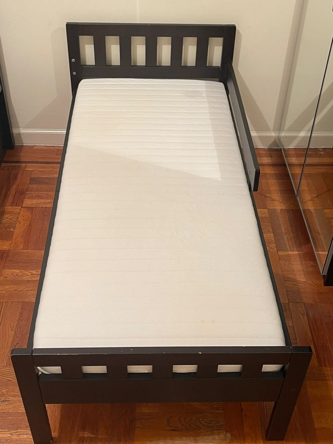 IKEA SULTAN LADE Bed Frame with Slatted bed base & Foam mattress - photo 2