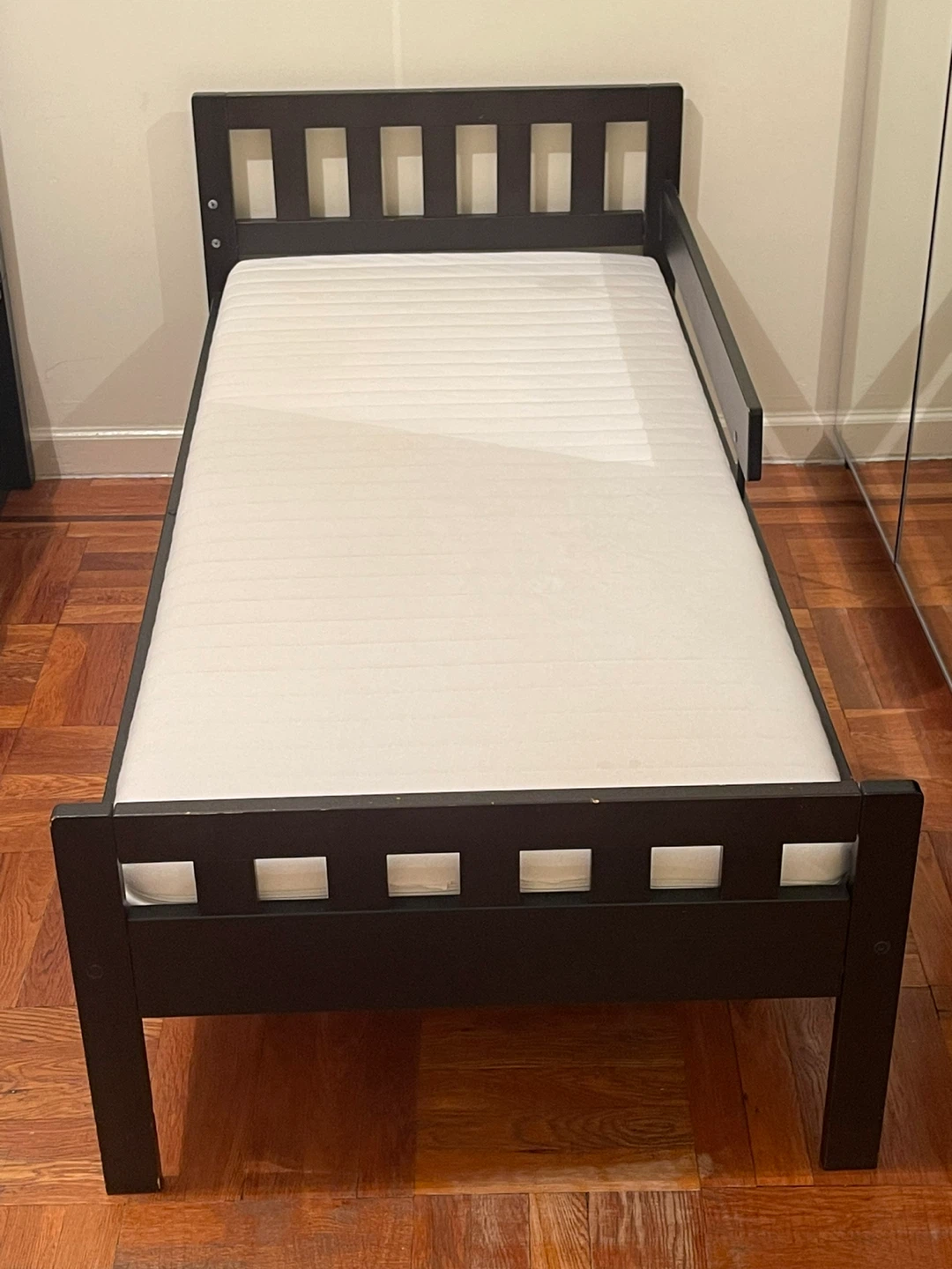 IKEA SULTAN LADE Bed Frame with Slatted bed base & Foam mattress