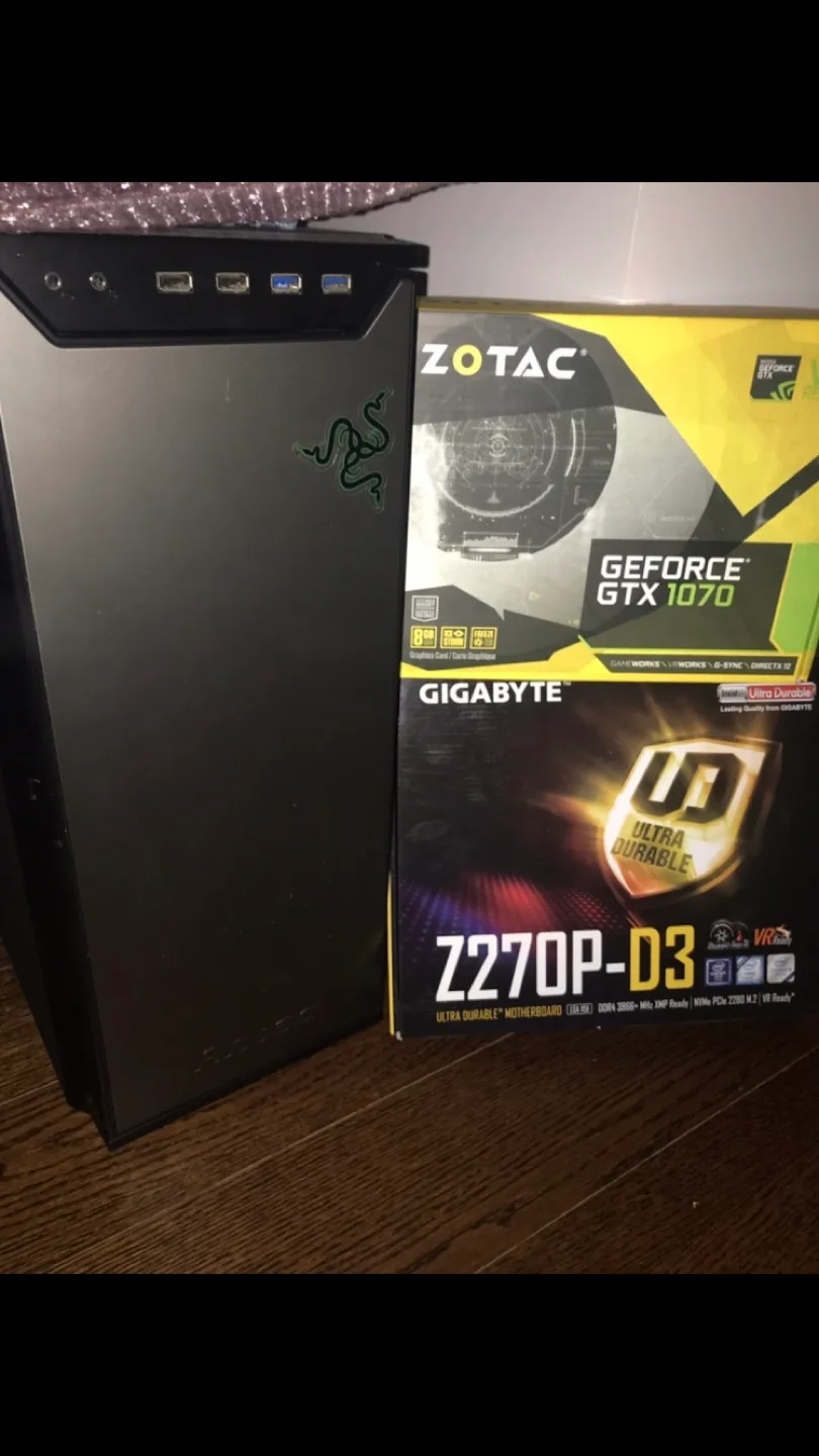 Custom Gaming PC - Razer Case, GTX 1070, Corsair PSU thumbnail