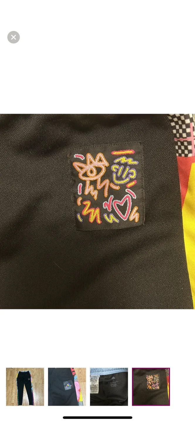 Adidas Marimekko Black Track Pants - Size XS image indicator(4)