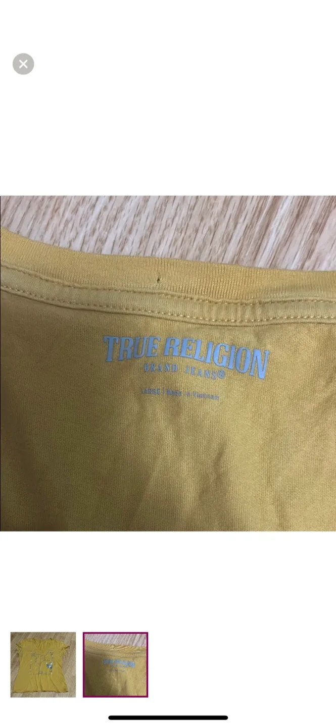 True Religion Yellow T-Shirt image indicator(2)
