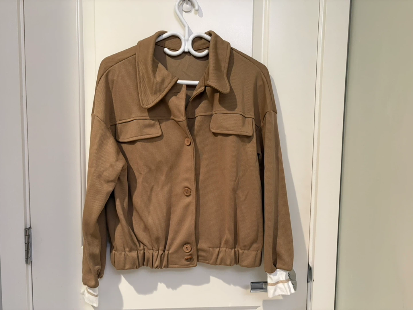Women's Solid Color Single breasted casual Jacket
