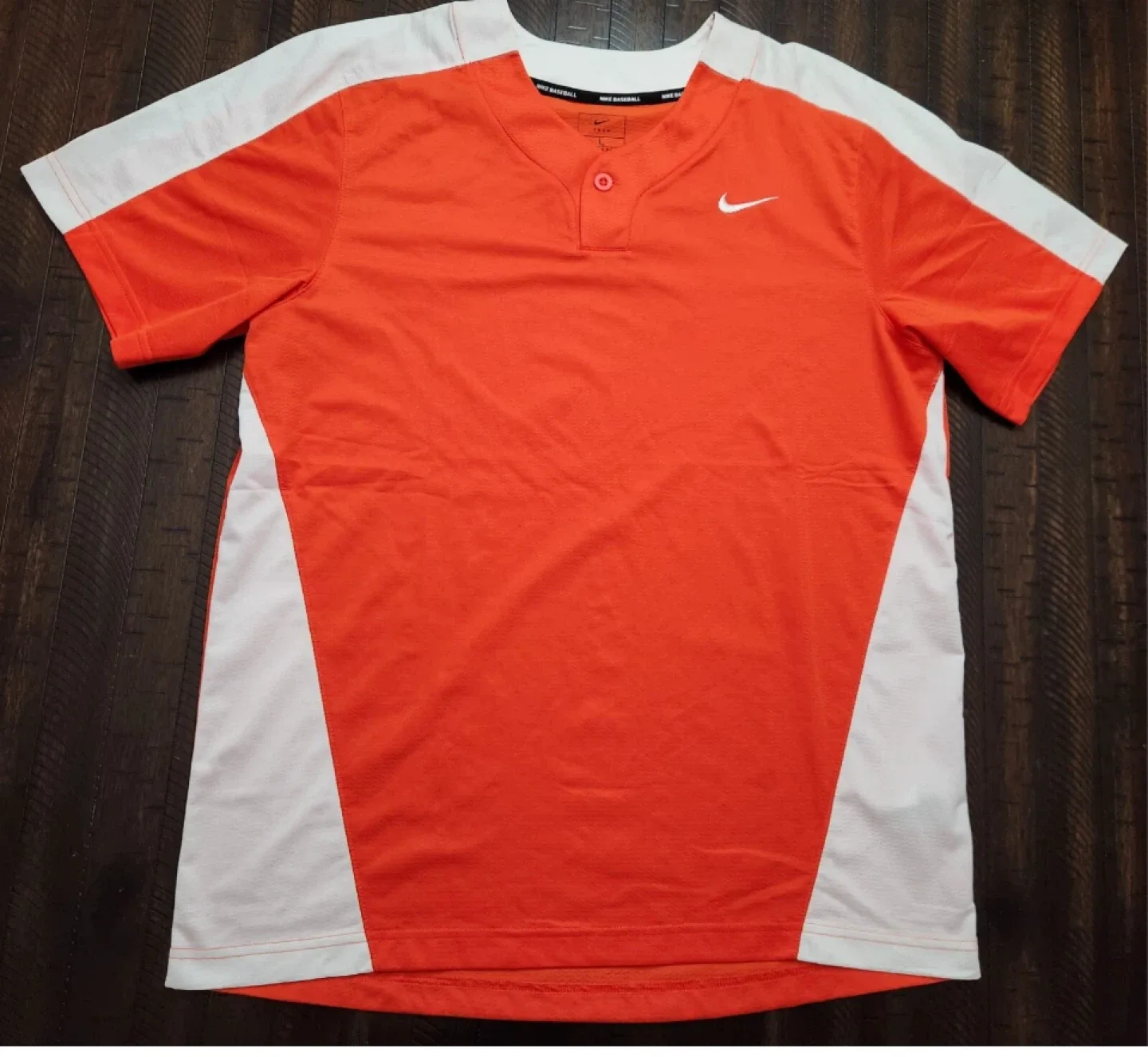 Nike Baseball Jersey - Orange & White - Size 3XL thumbnail
