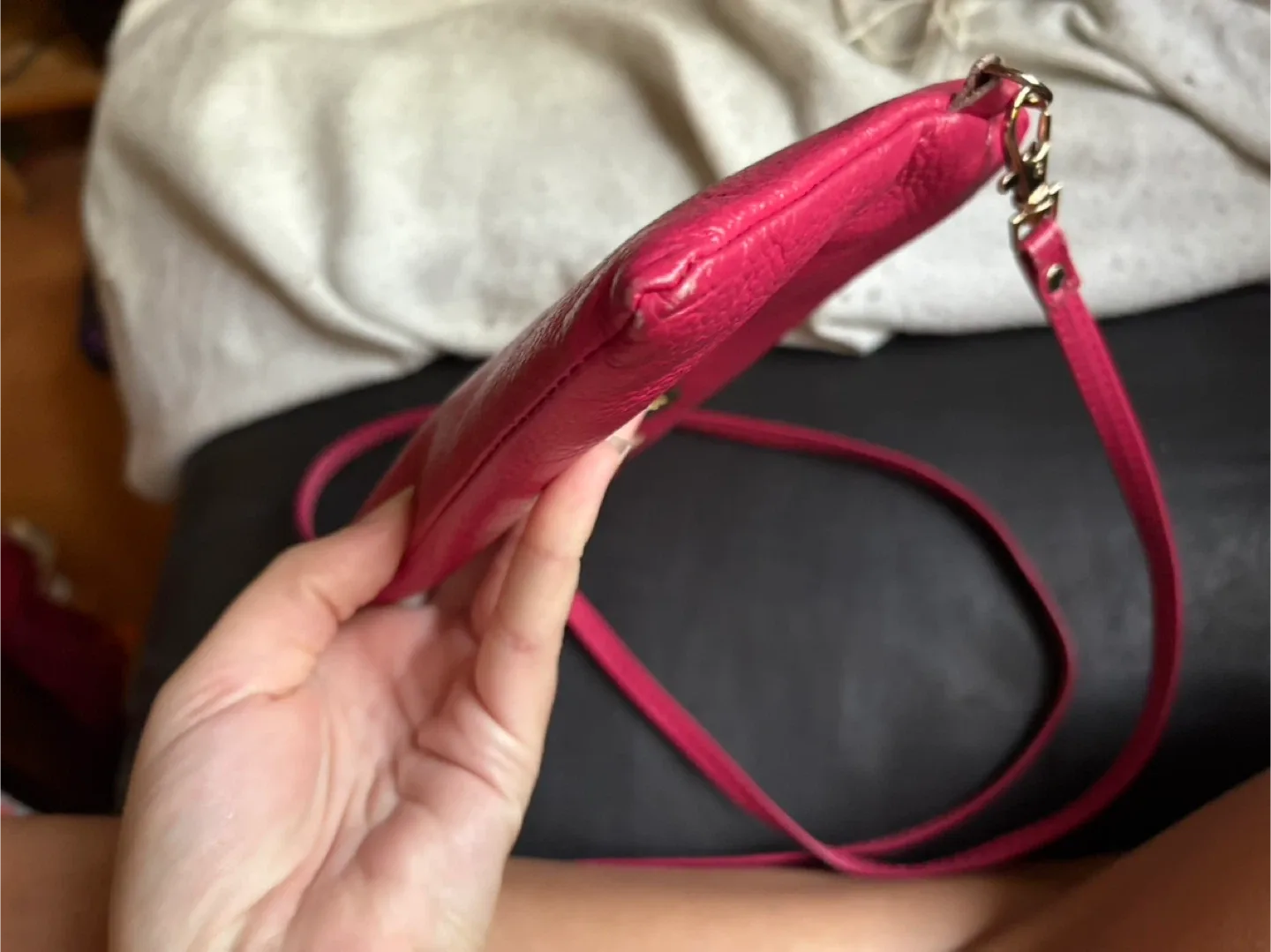 Tory Burch Red Leather Crossbody Bag image indicator(3)