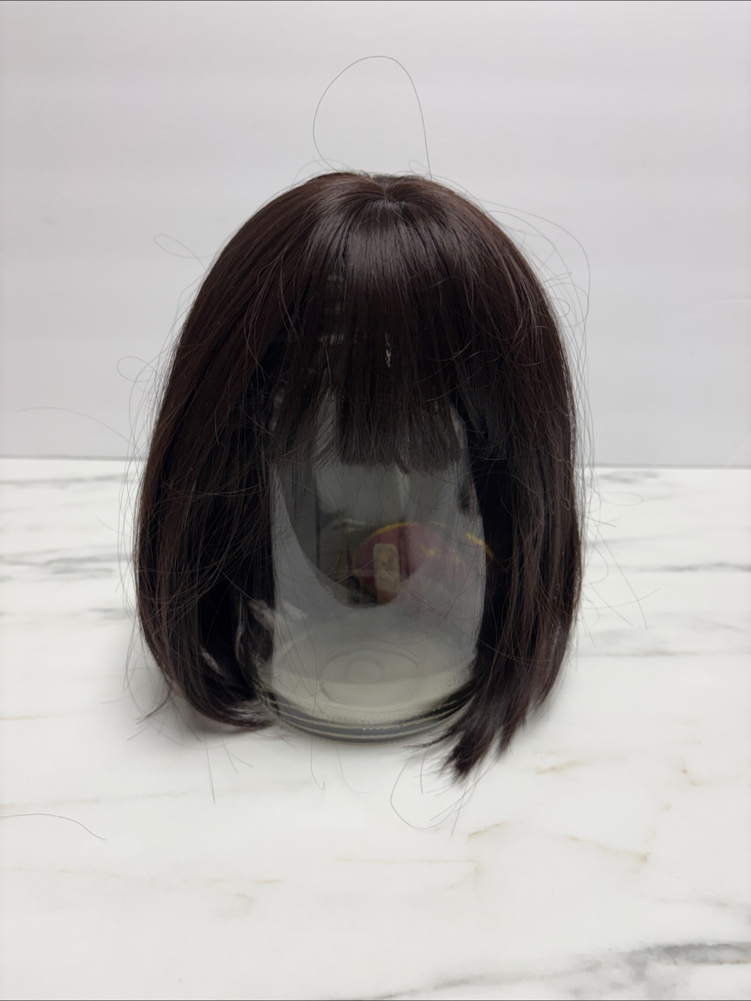 Roya Dark Brown Bob Wig + Wig Cap - photo 2