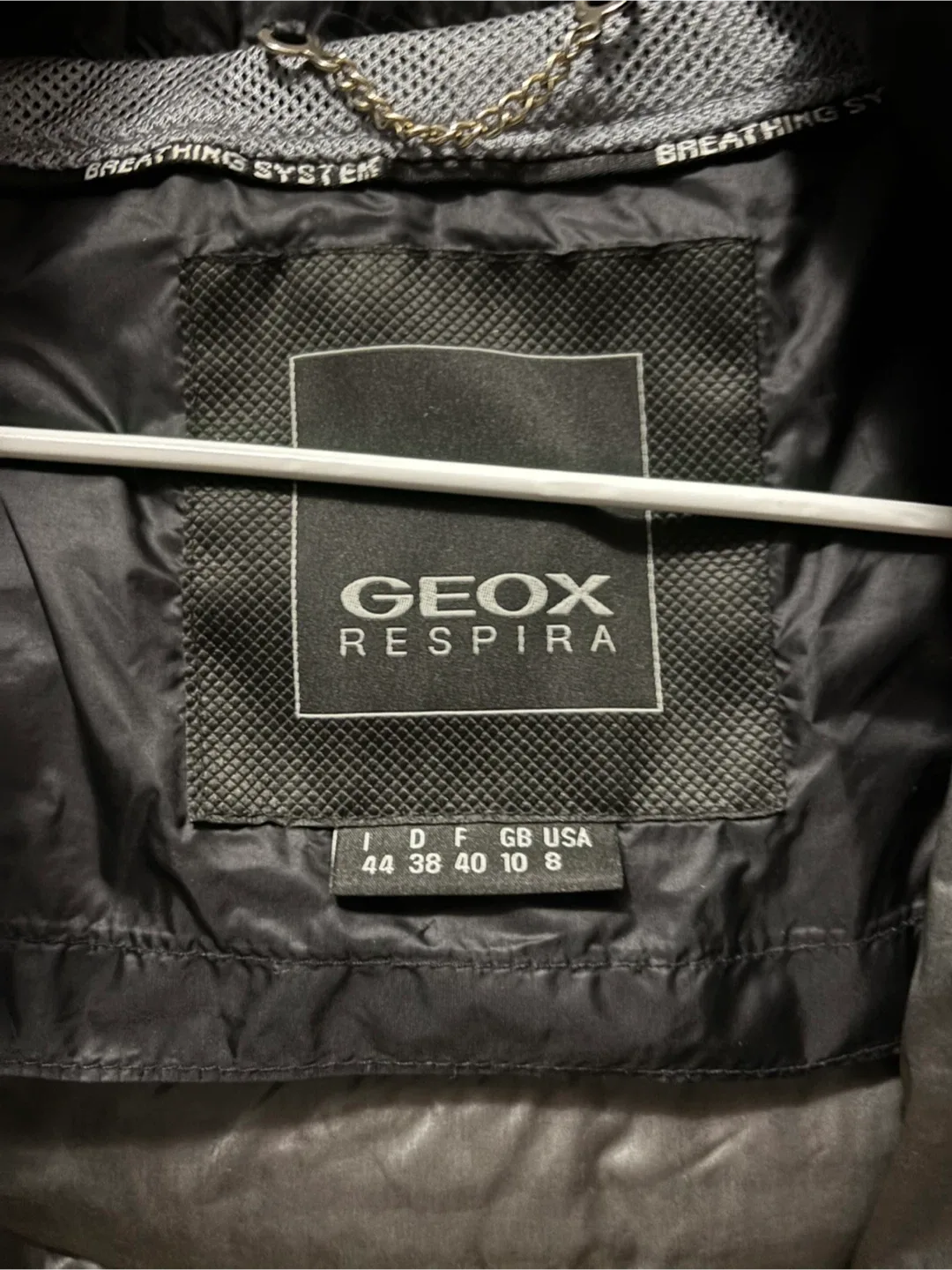 Geox Respira Black Puffer Jacket - Size S (US 8) image indicator(5)