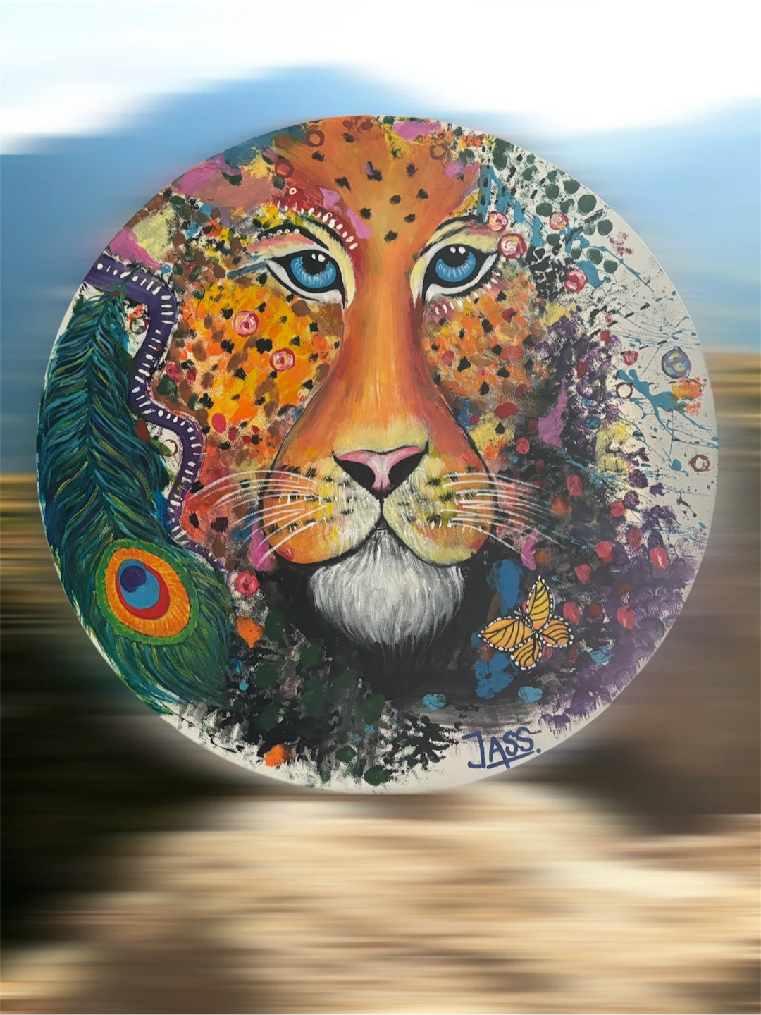 Original Abstract Tiger artwork