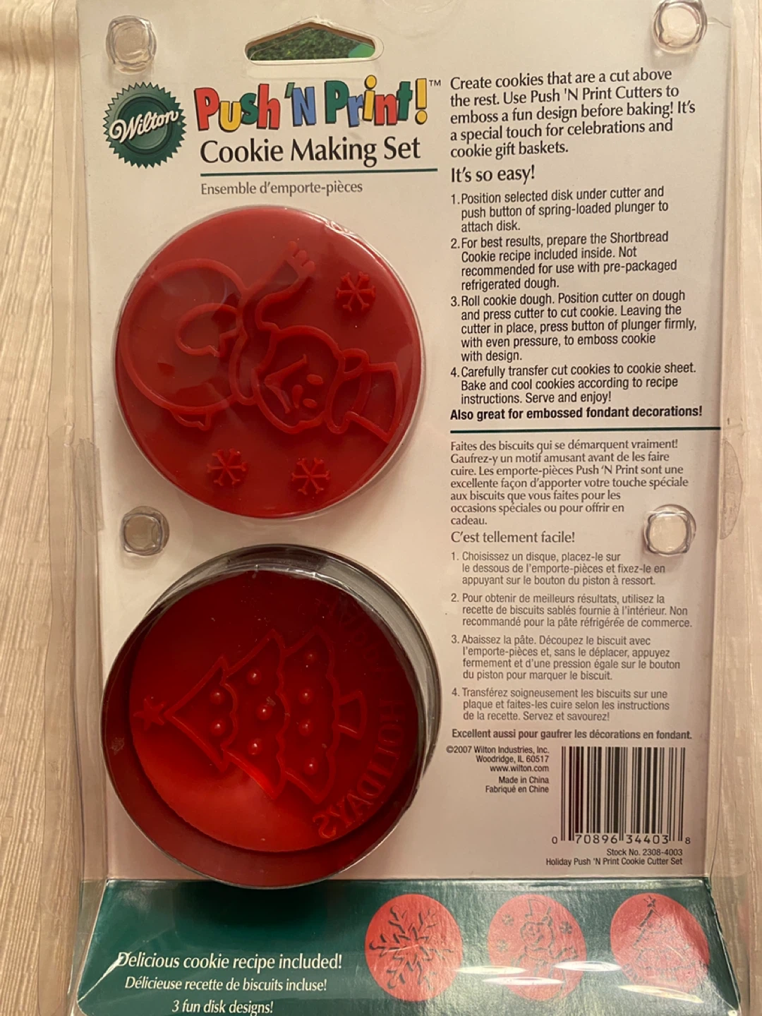 Wilton Push 'N' Print! Cookie Making Set - photo 2