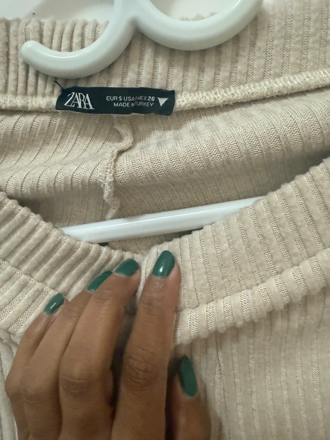 Zara Ribbed Flare Pants - Size S image indicator(2)