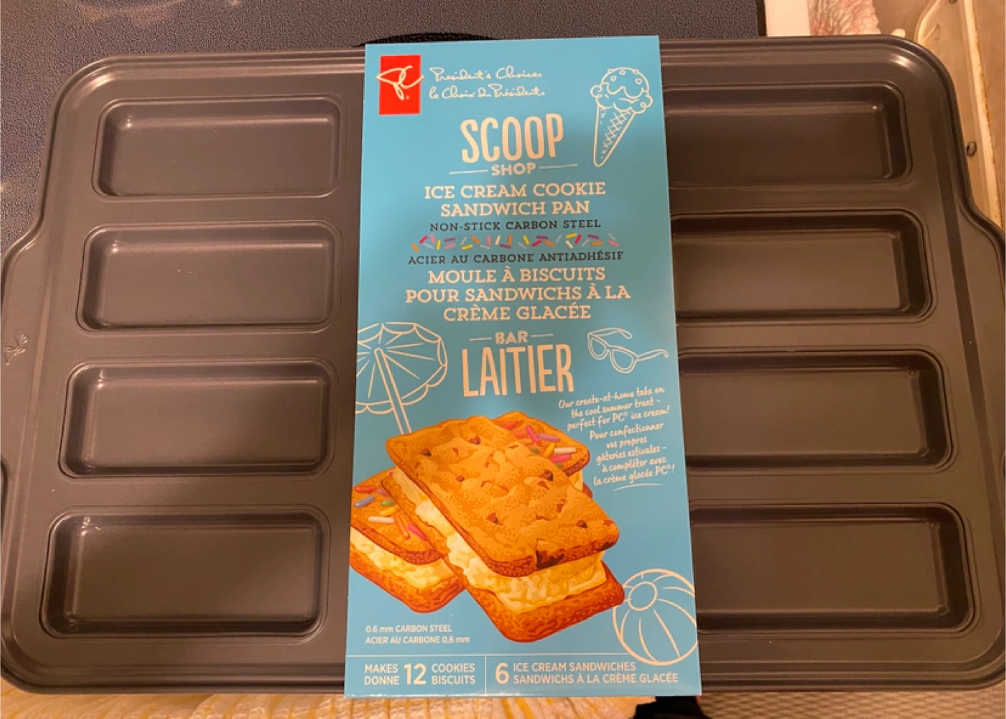 President's Choice Ice Cream Cookie Sandwich Pan - New