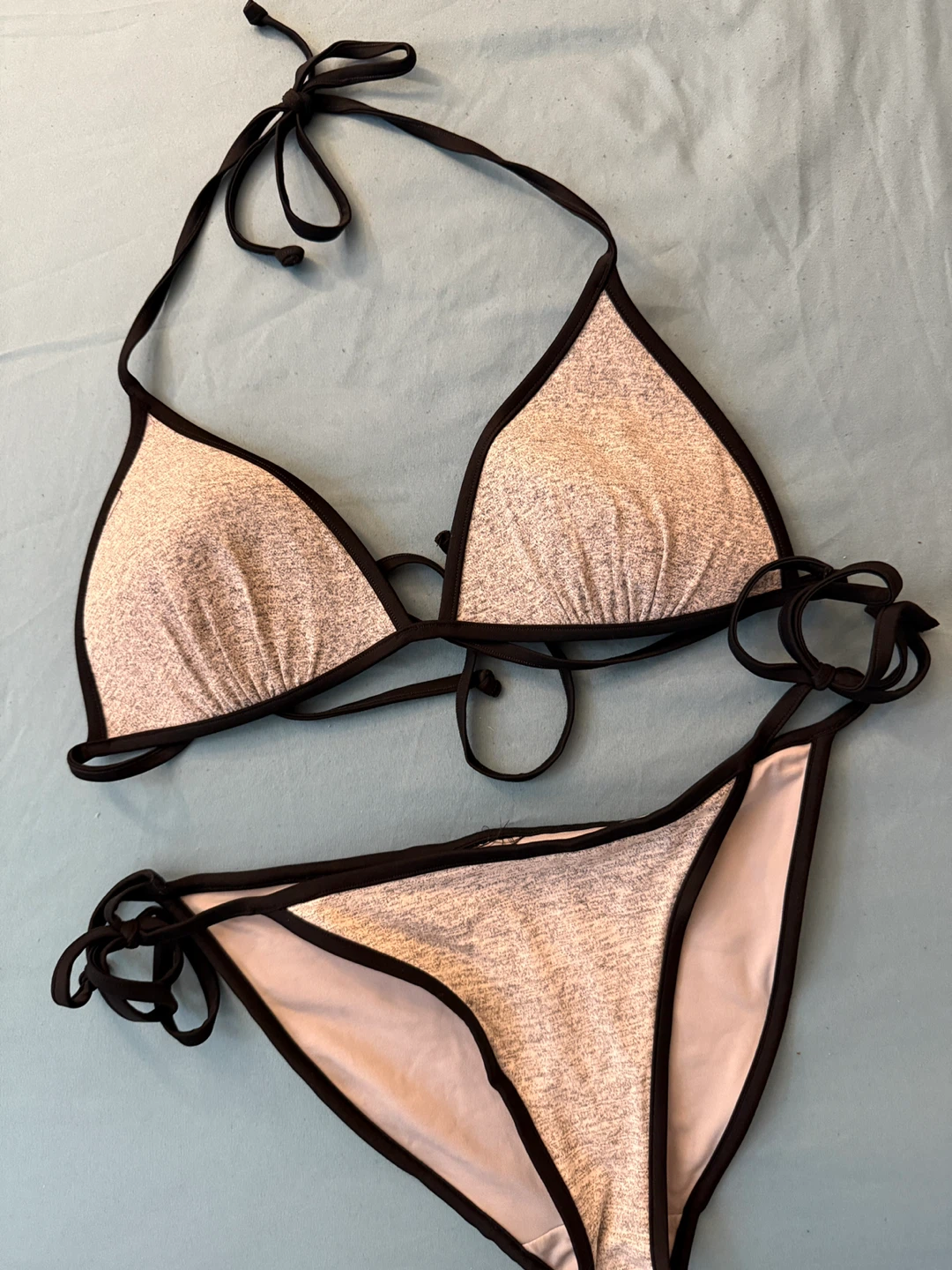 Bikini Set - Silver & Black