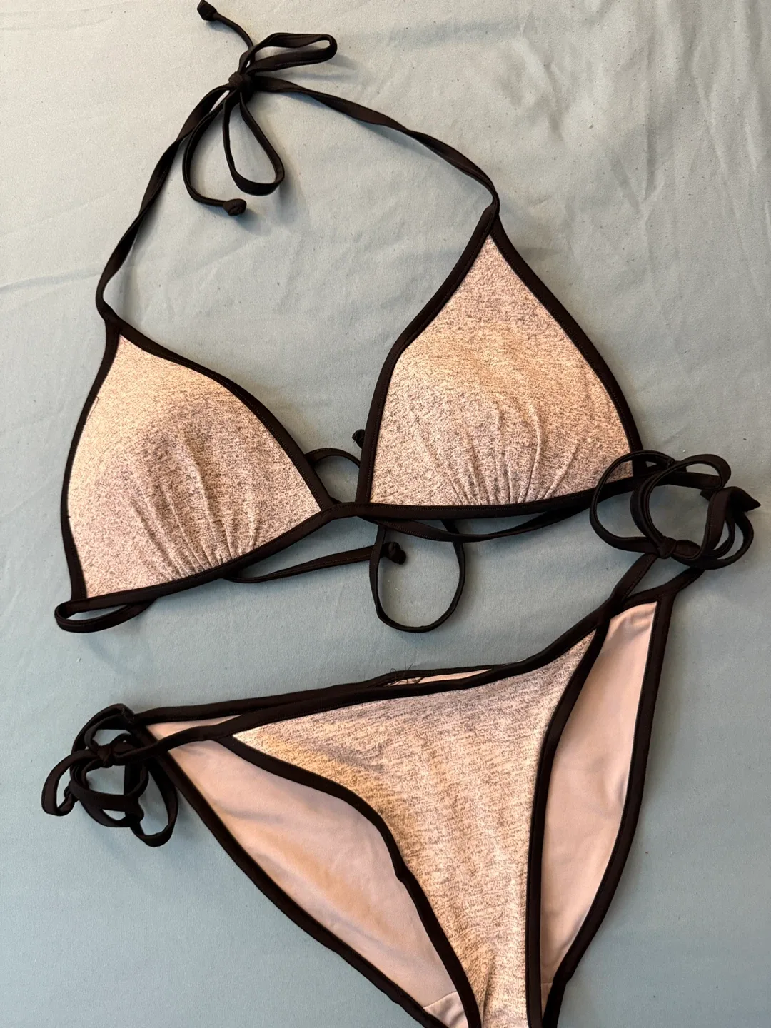Bikini Set - Silver & Black thumbnail