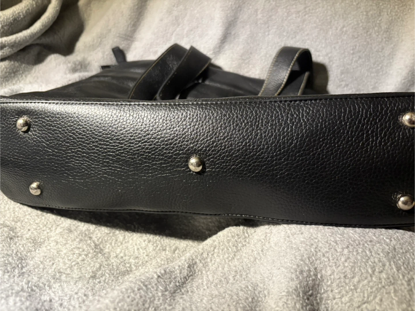 Danier Leather - Black Leather laptop Tote Bag - photo 3