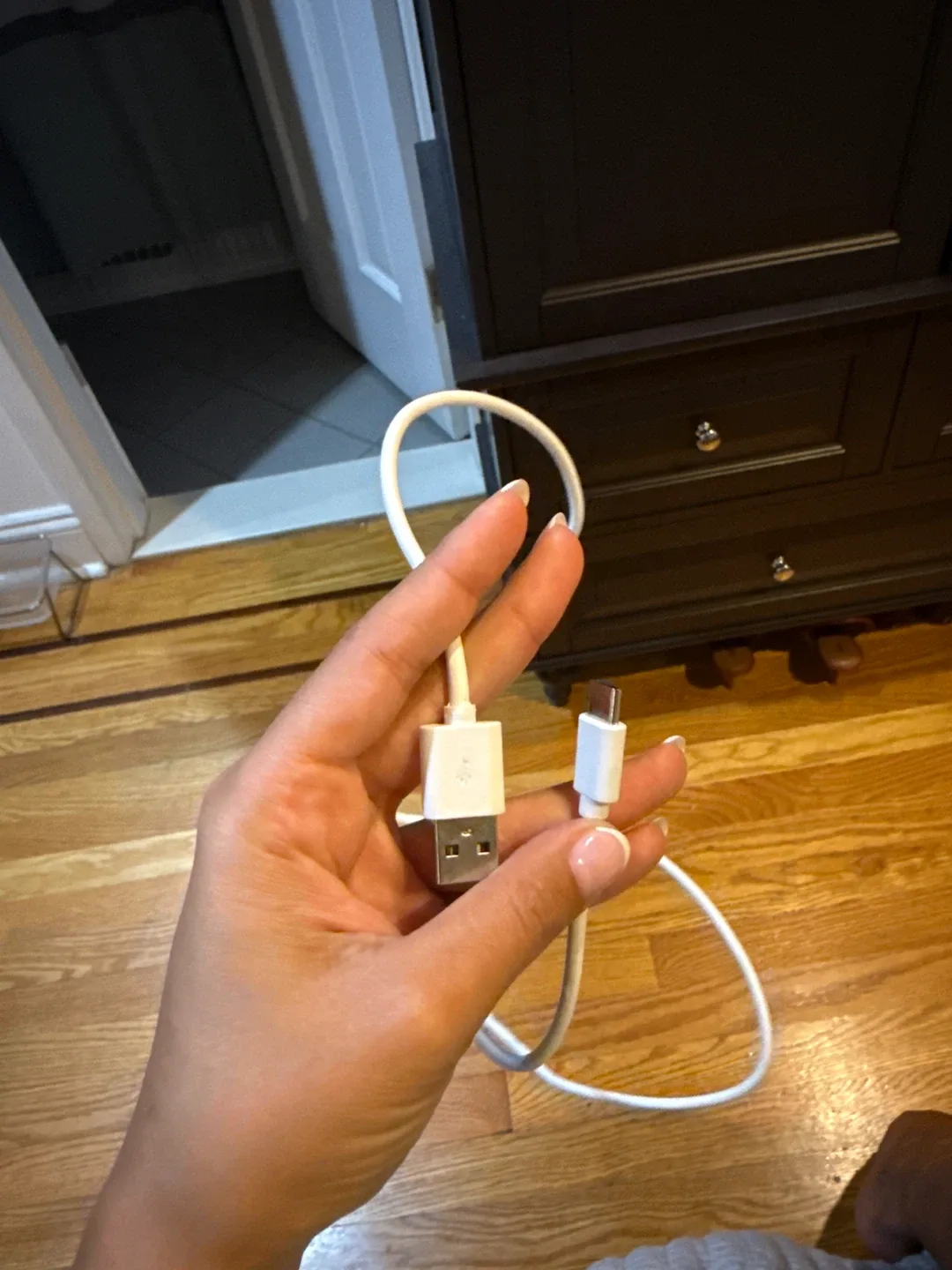 USB-A to USB-C Cable - White thumbnail