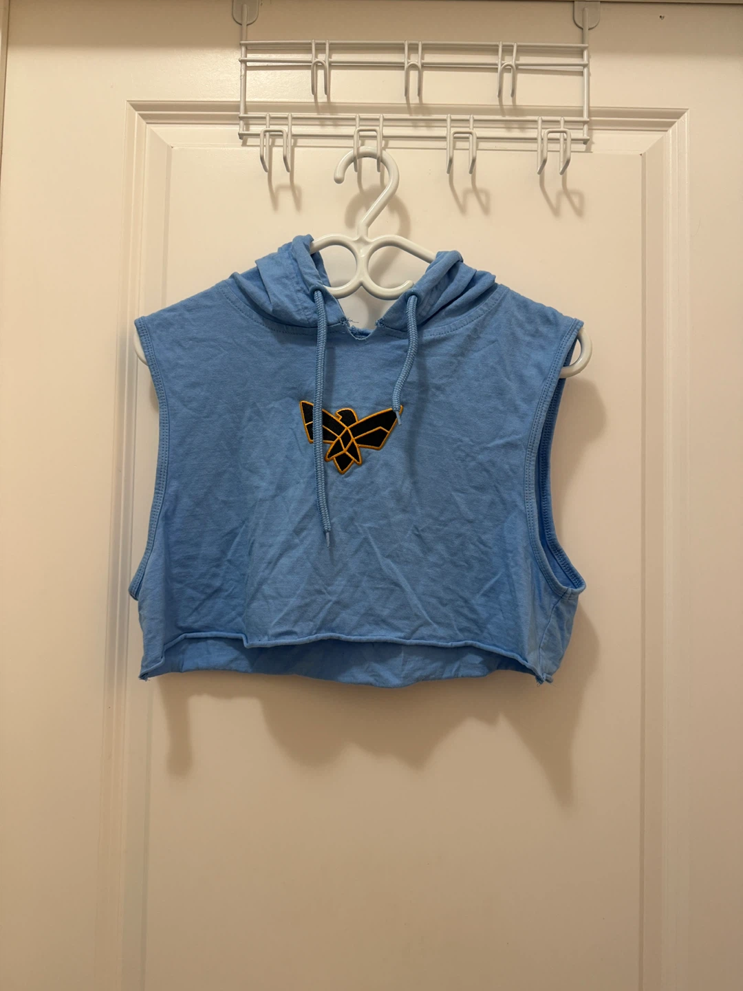 Blue Cropped Hoodie - Size S