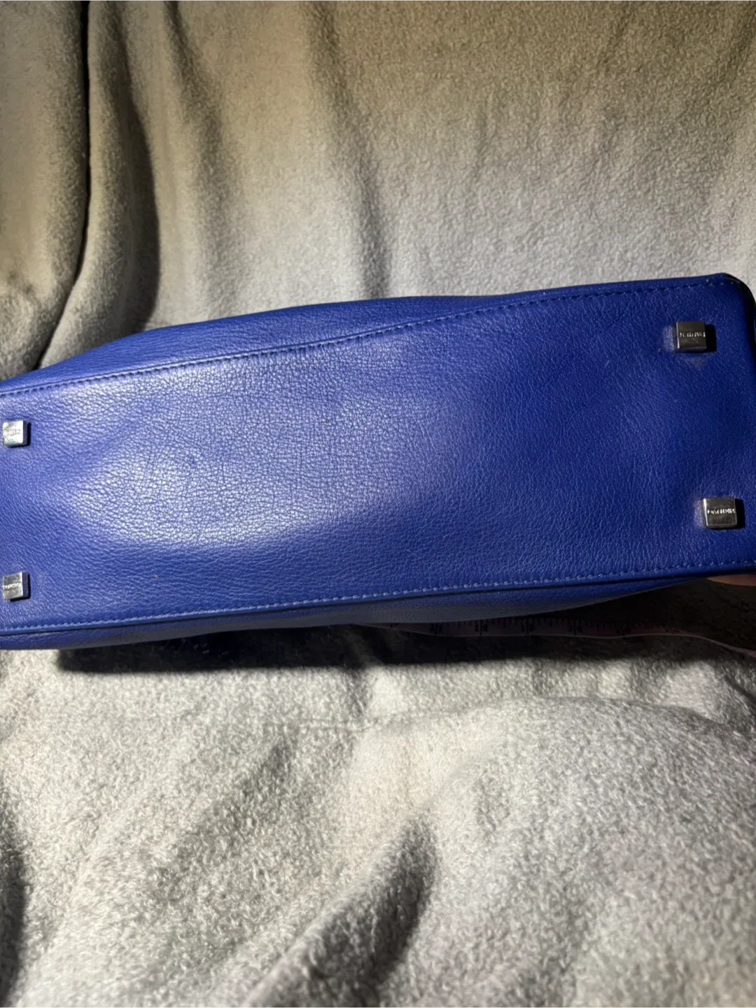 Danier Leather- Blue Leather Chain Handbag image indicator(3)