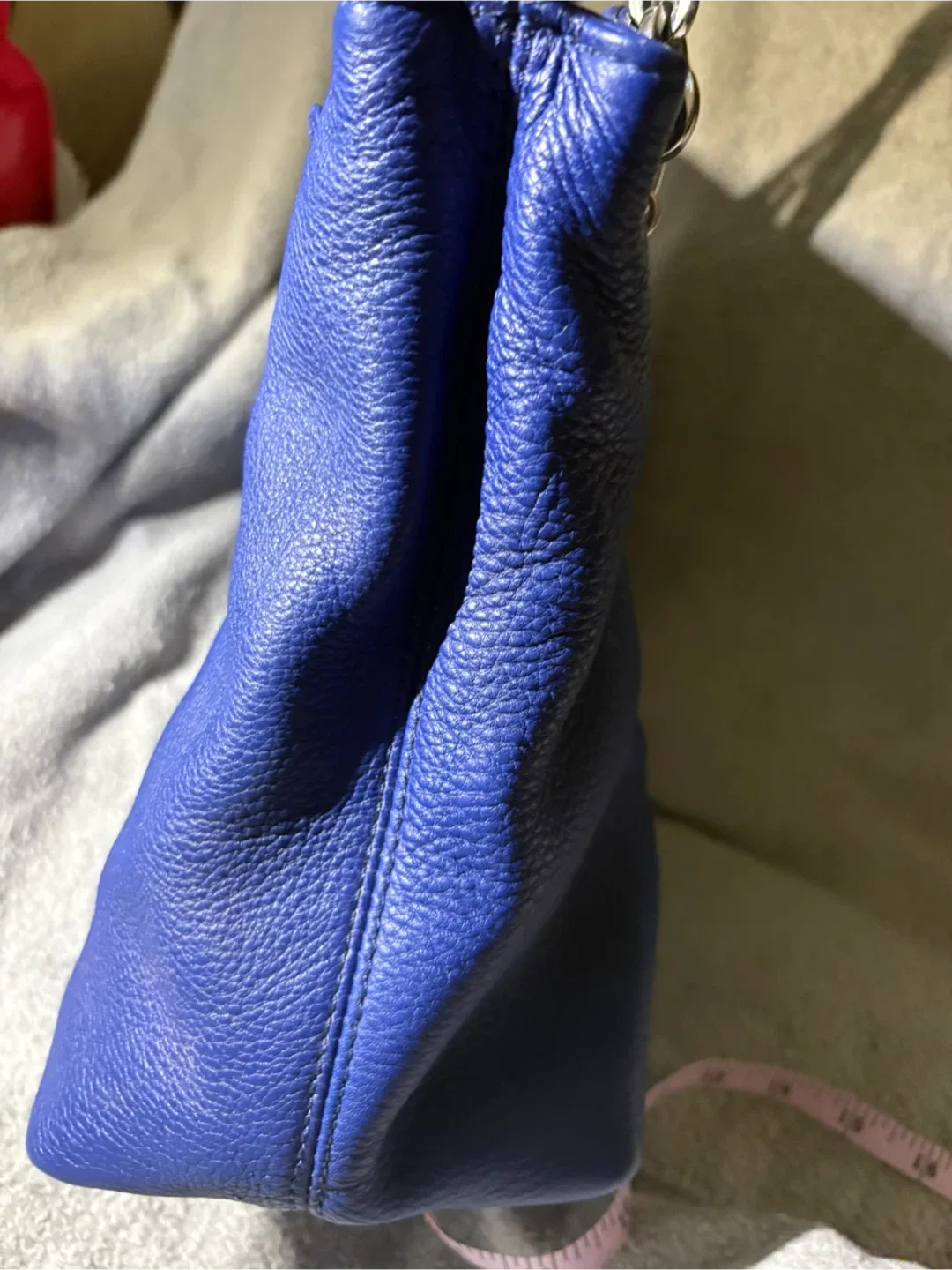 Danier Leather- Blue Leather Chain Handbag image indicator(8)