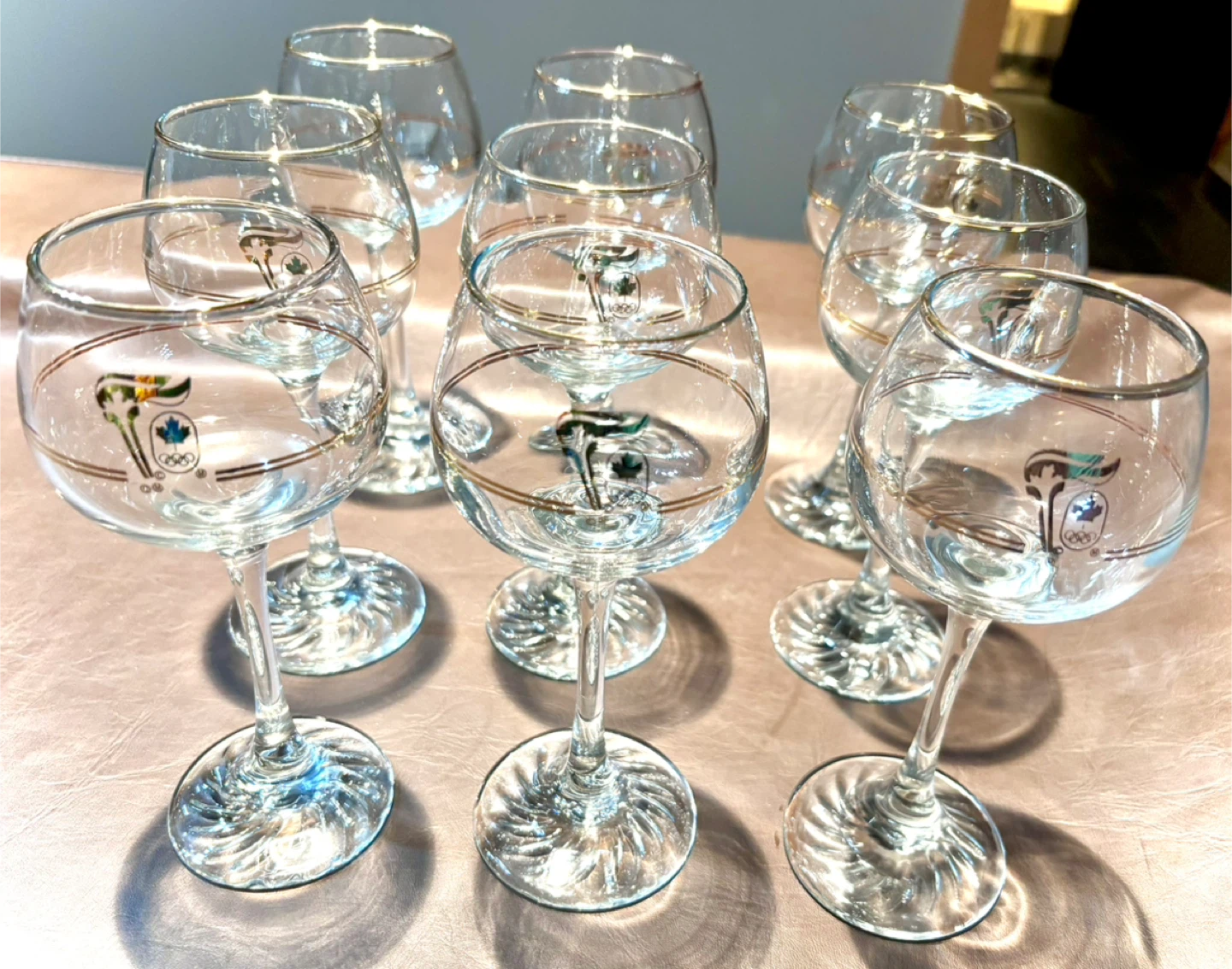 9- 1988 Calgary Winter Olympics Wine Glass Collection - photo 3