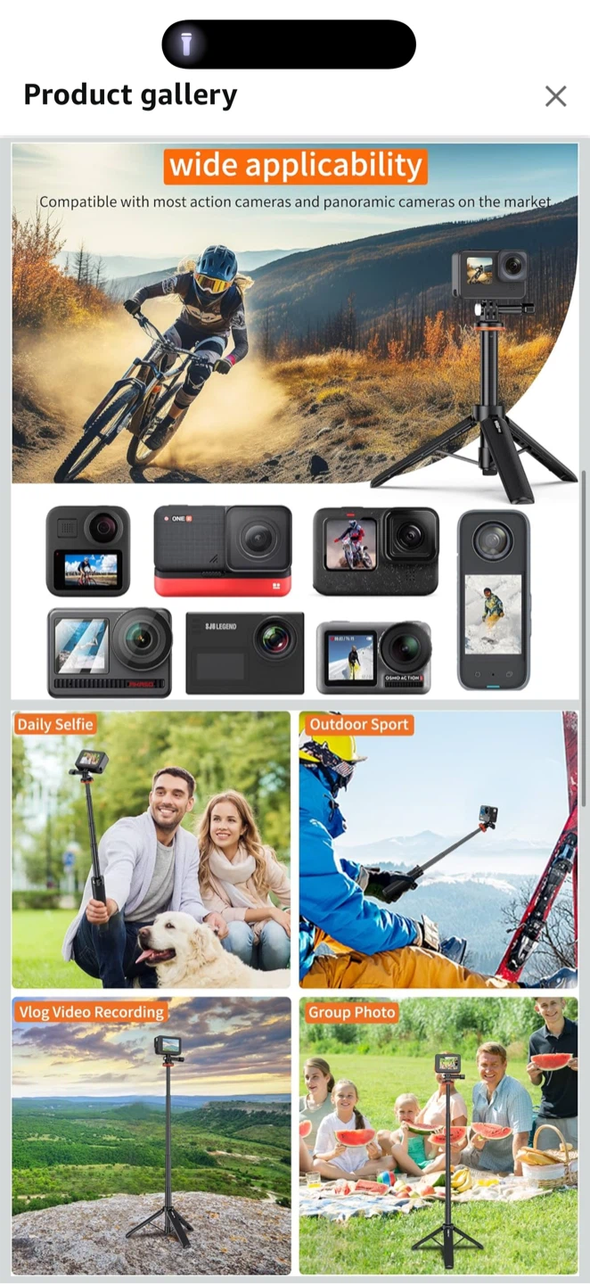Phone/GoPro Extension Tripod – Unopened, $30 (Orig. $49) - photo 2