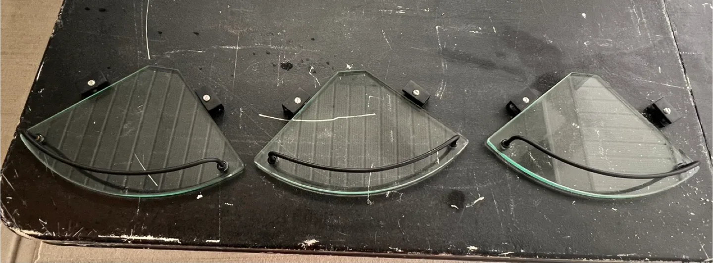 Glass Corner Shelves for Showers thumbnail