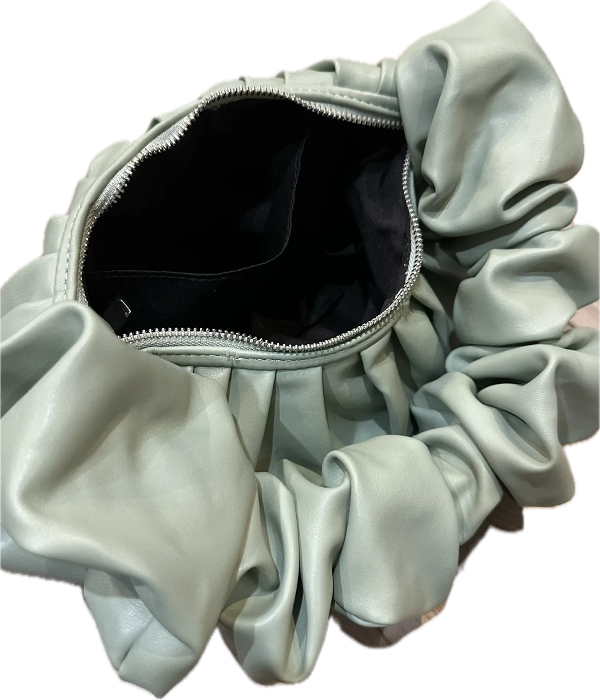 Asos Design Ruched Shoulder Bag | Sage Green image indicator(7)