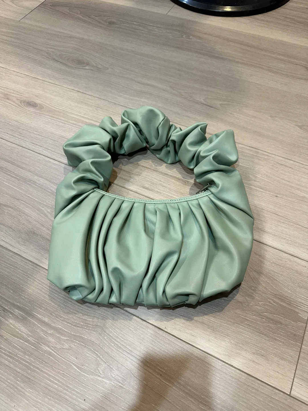 Asos Design Ruched Shoulder Bag | Sage Green image indicator(8)