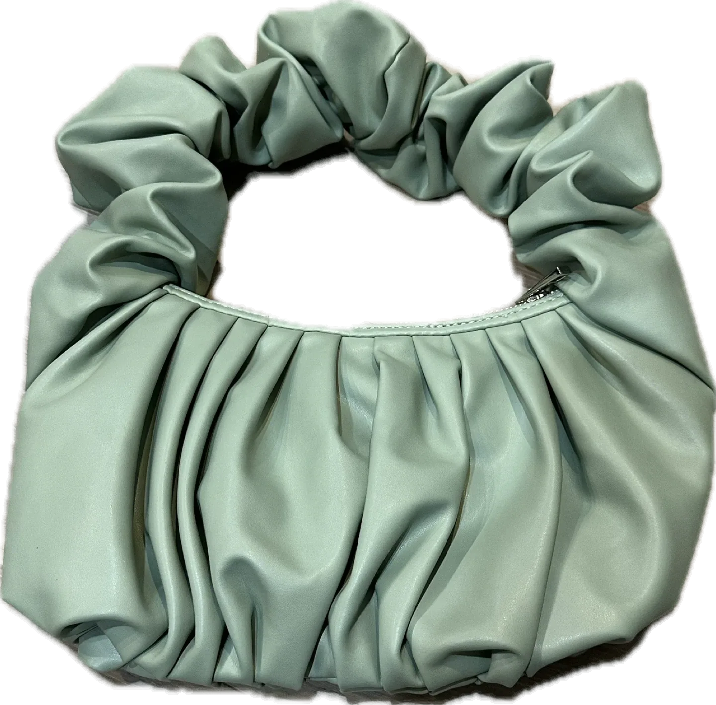 Asos Design Ruched Shoulder Bag | Sage Green image indicator(9)