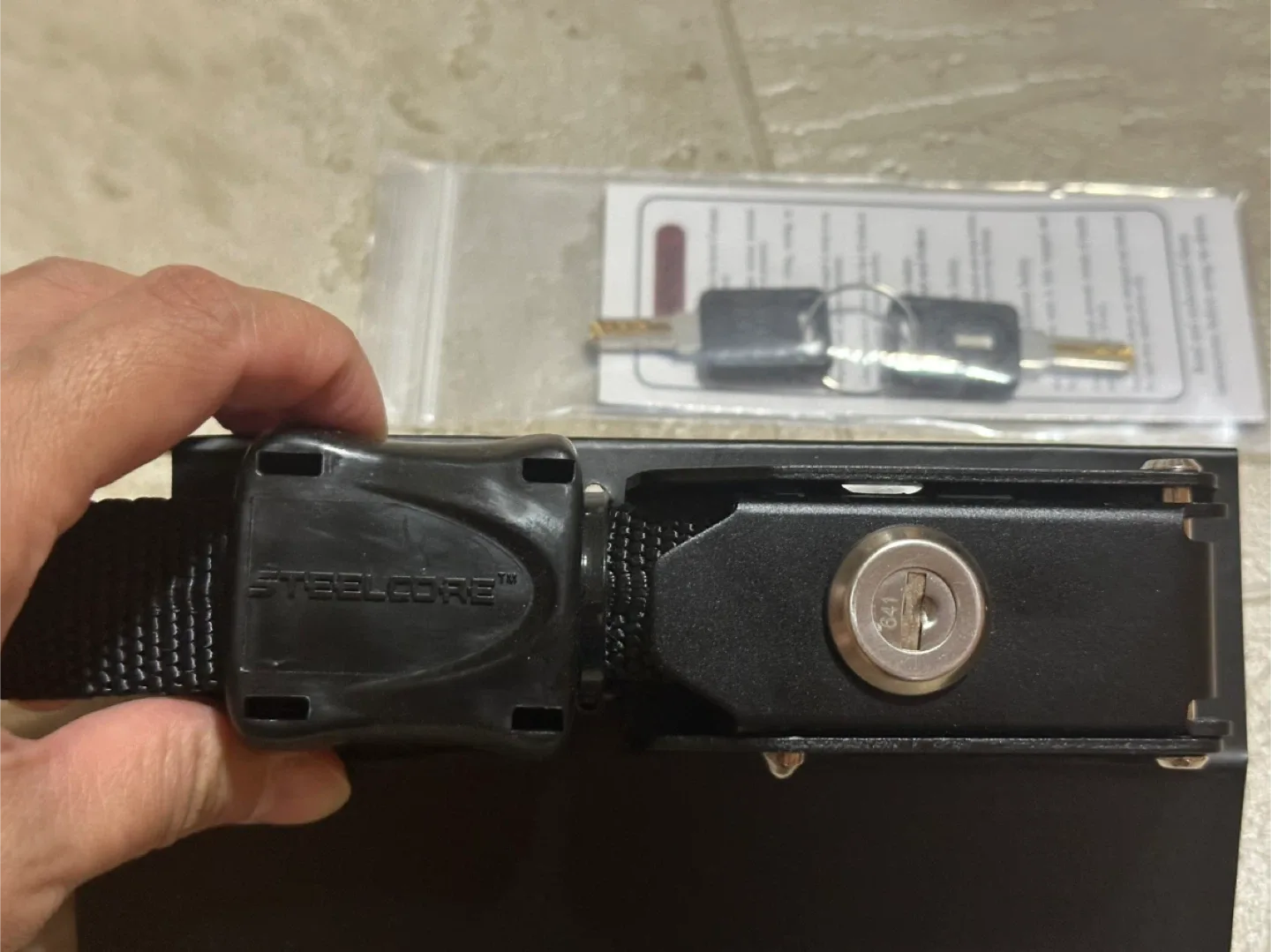 Steelcore Security Strap - 4.5 ft Locking Strap image indicator(5)