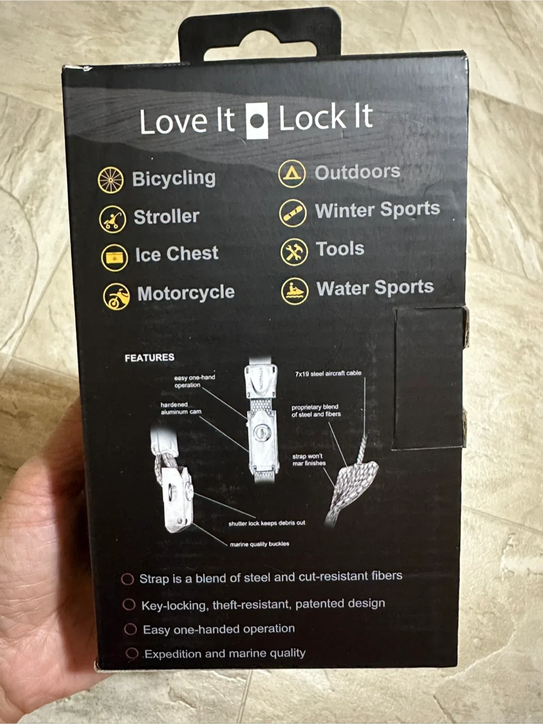 Steelcore Security Strap - 4.5 ft Locking Strap image indicator(2)