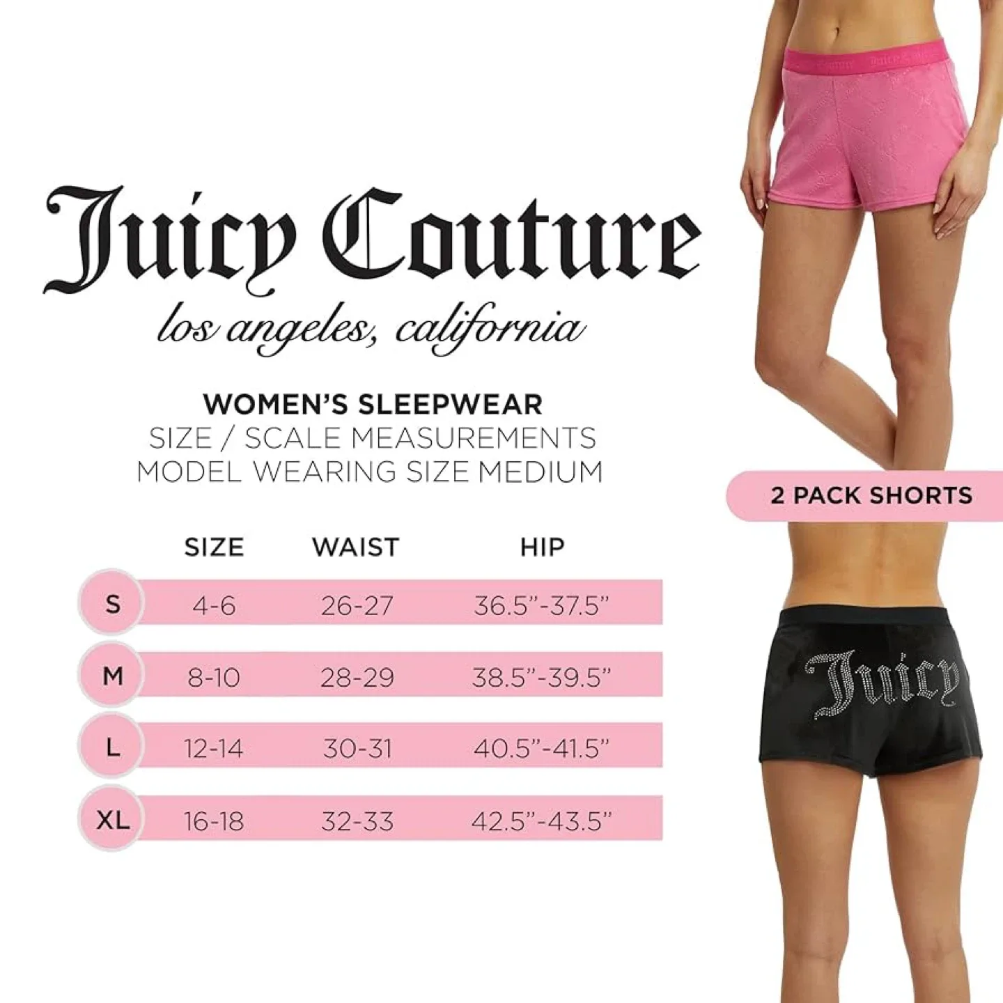 Juicy Couture Velvet Fleece Pajama Shorts | 2 Piece image indicator(5)