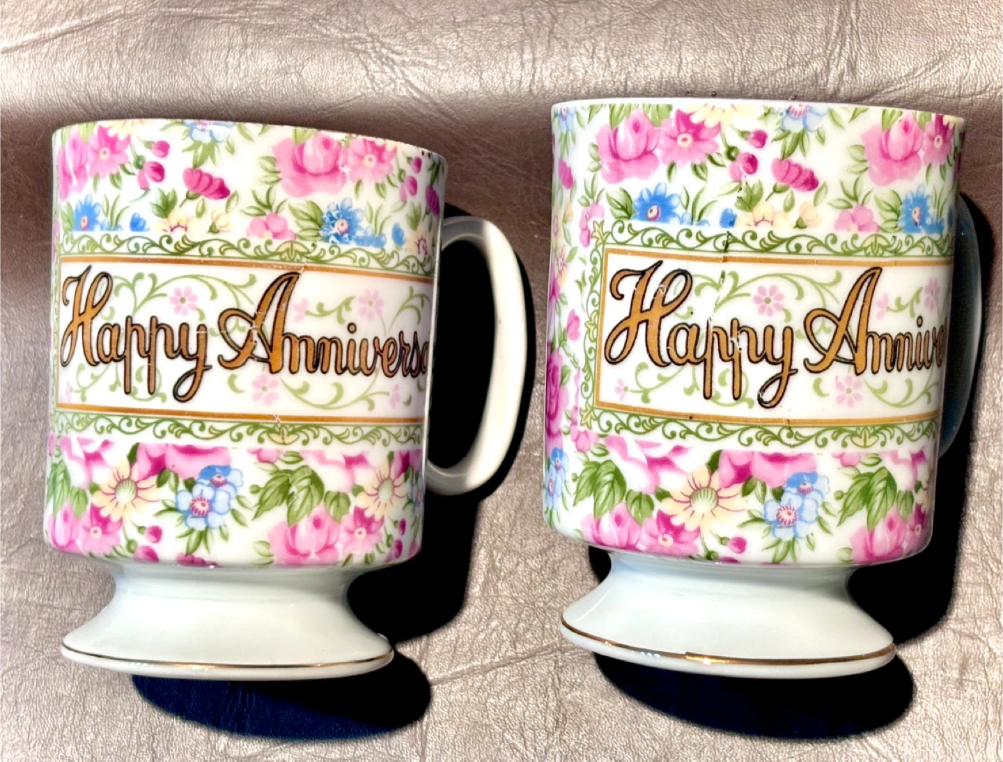 Happy Anniversary Porcelain Mugs - photo 3