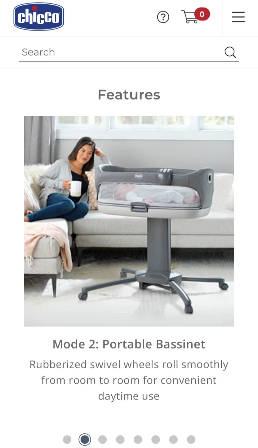 Chicco Bassinet - Adjustable Height image indicator(6)