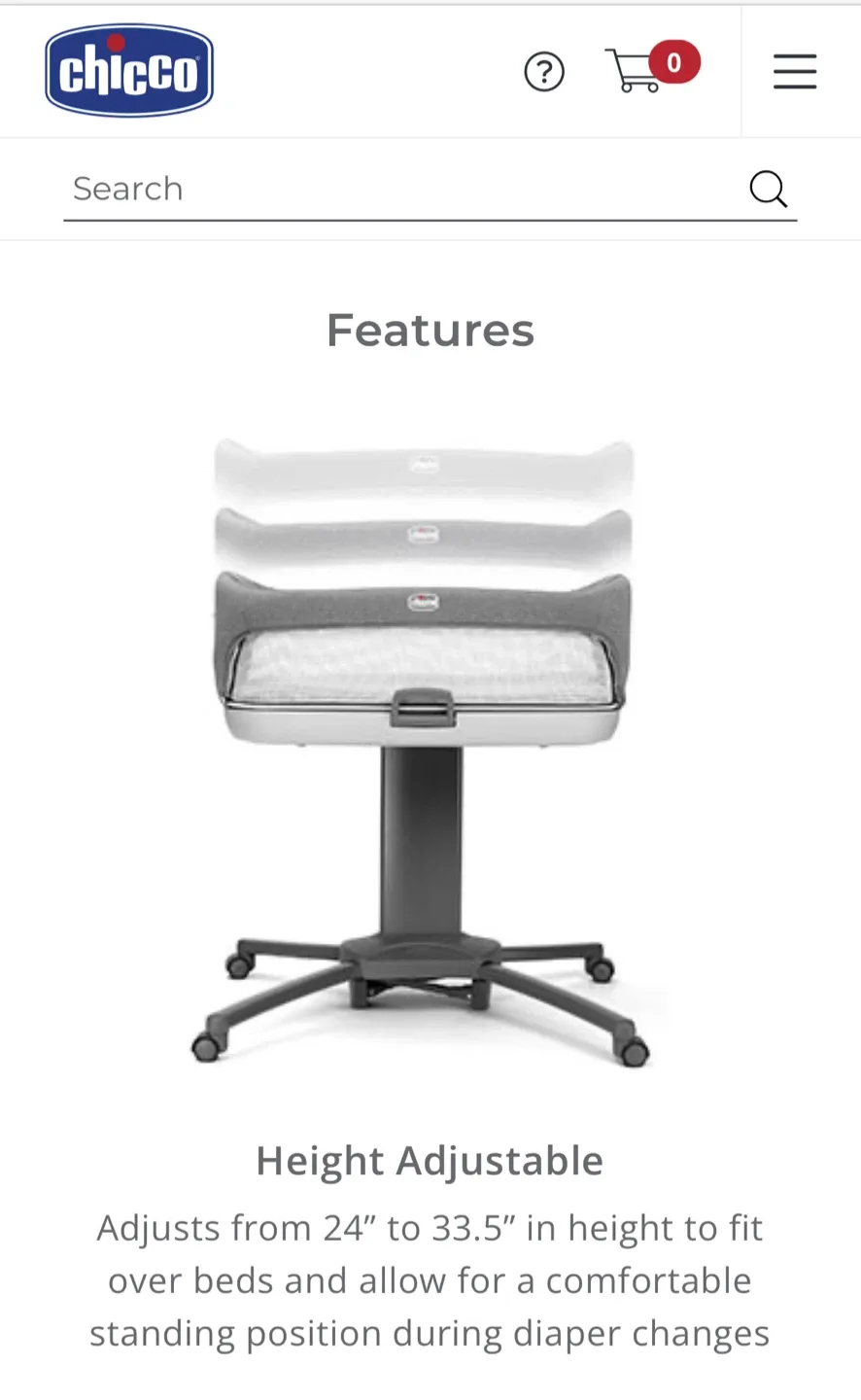 Chicco Bassinet - Adjustable Height image indicator(4)