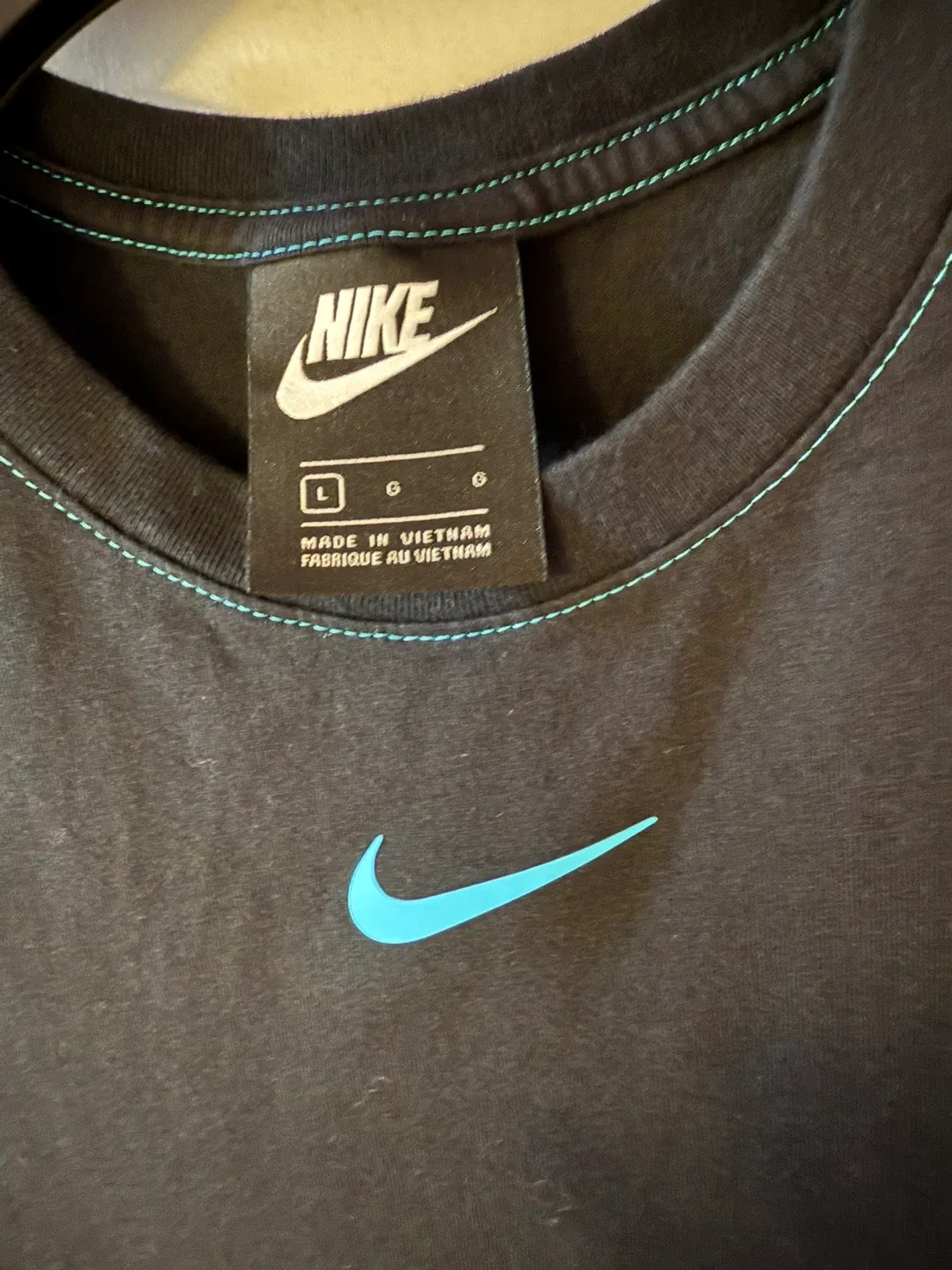 Nike Black T-Shirt Dress - Size L image indicator(2)