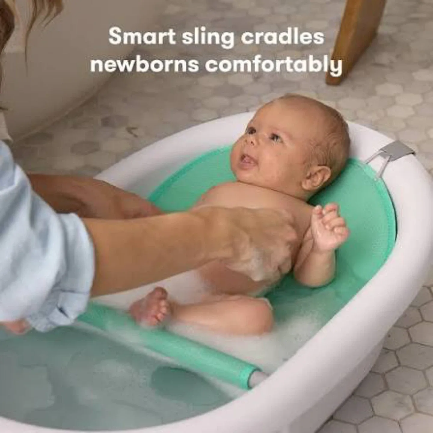 Baby BathTub with Comfortable Inclined Bed image indicator(8)