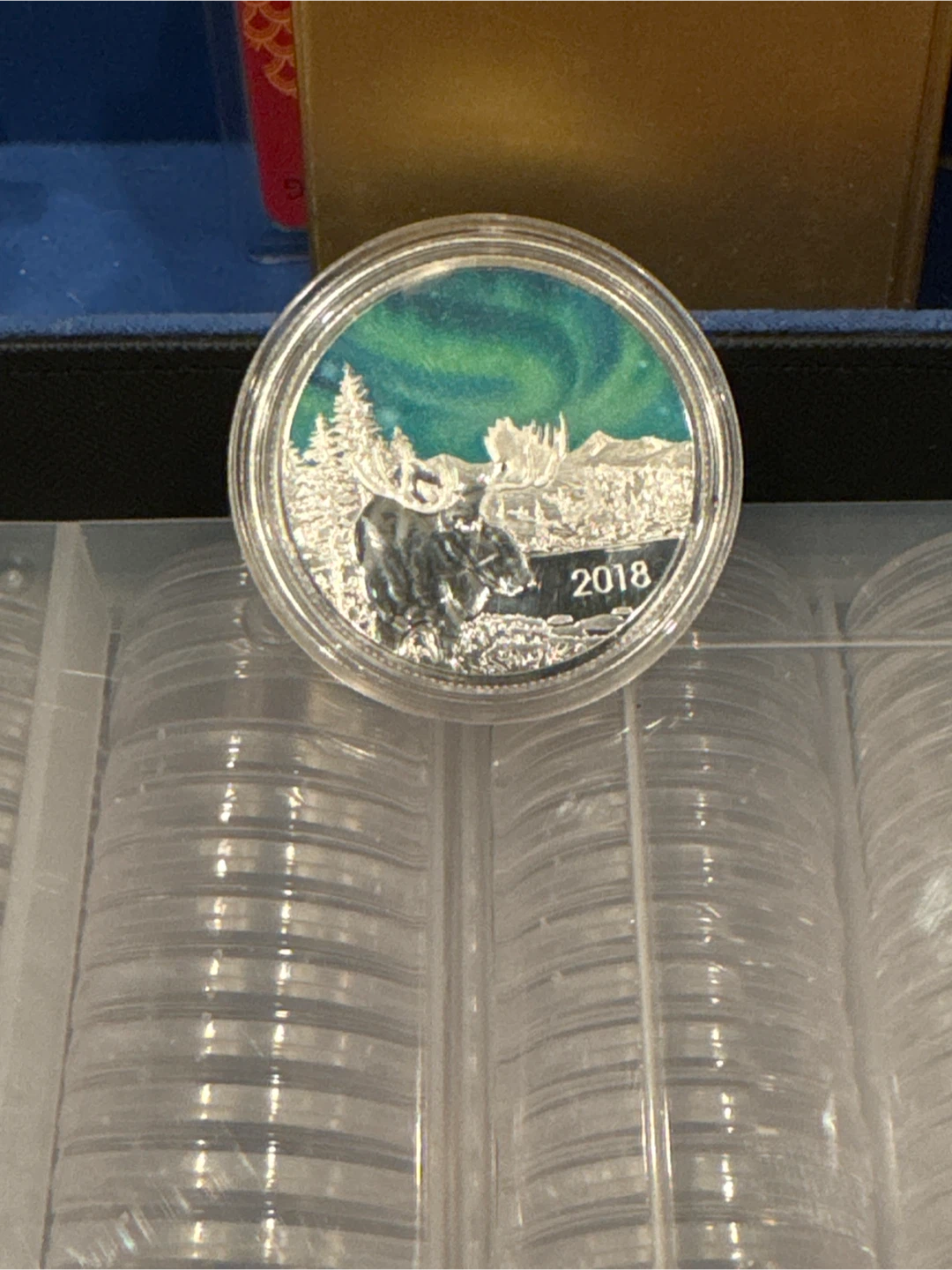 TD 1 oz Fine Silver Coin - Northern Lights Moose 2018
