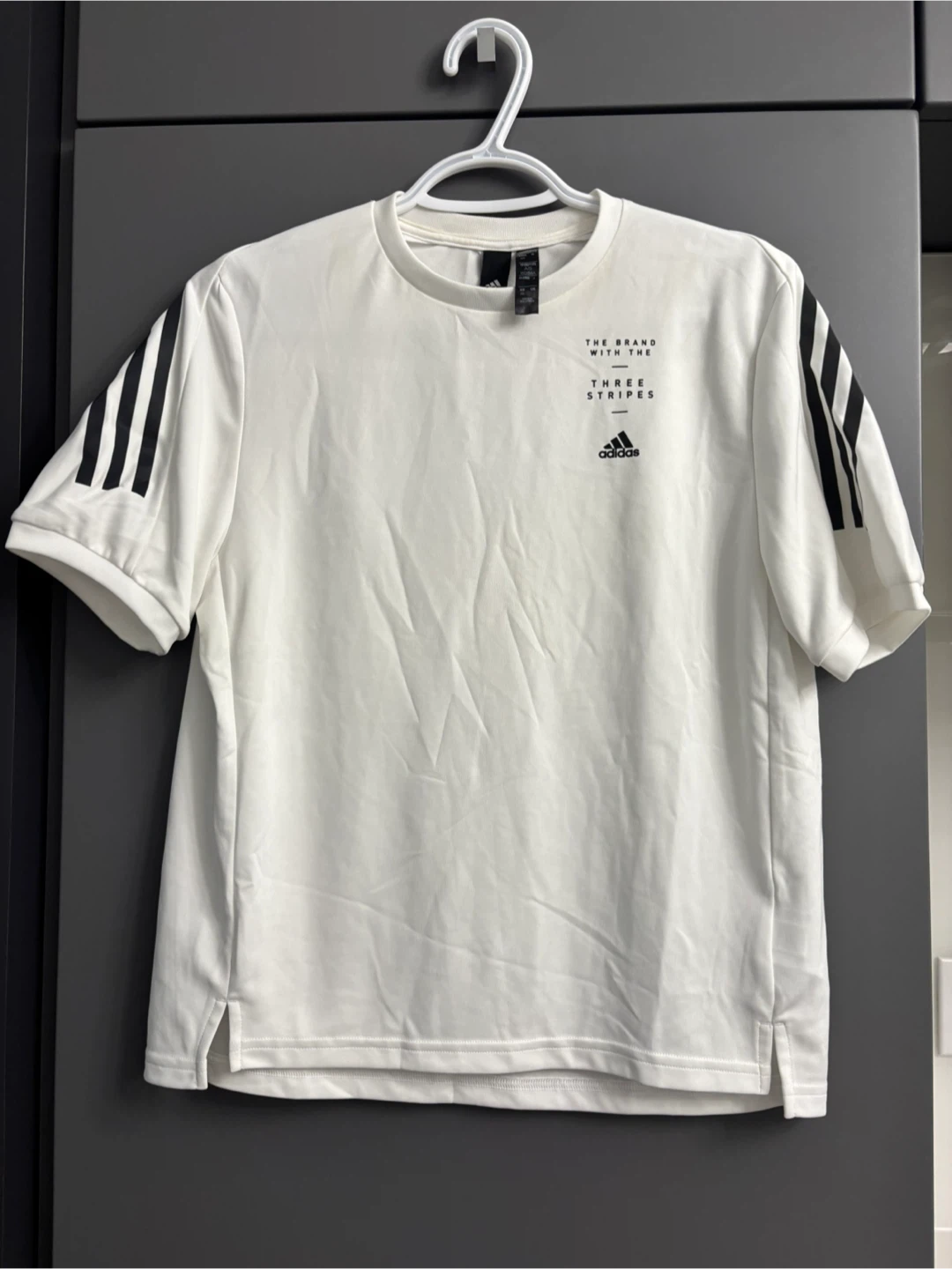 White Adidas t-shirt