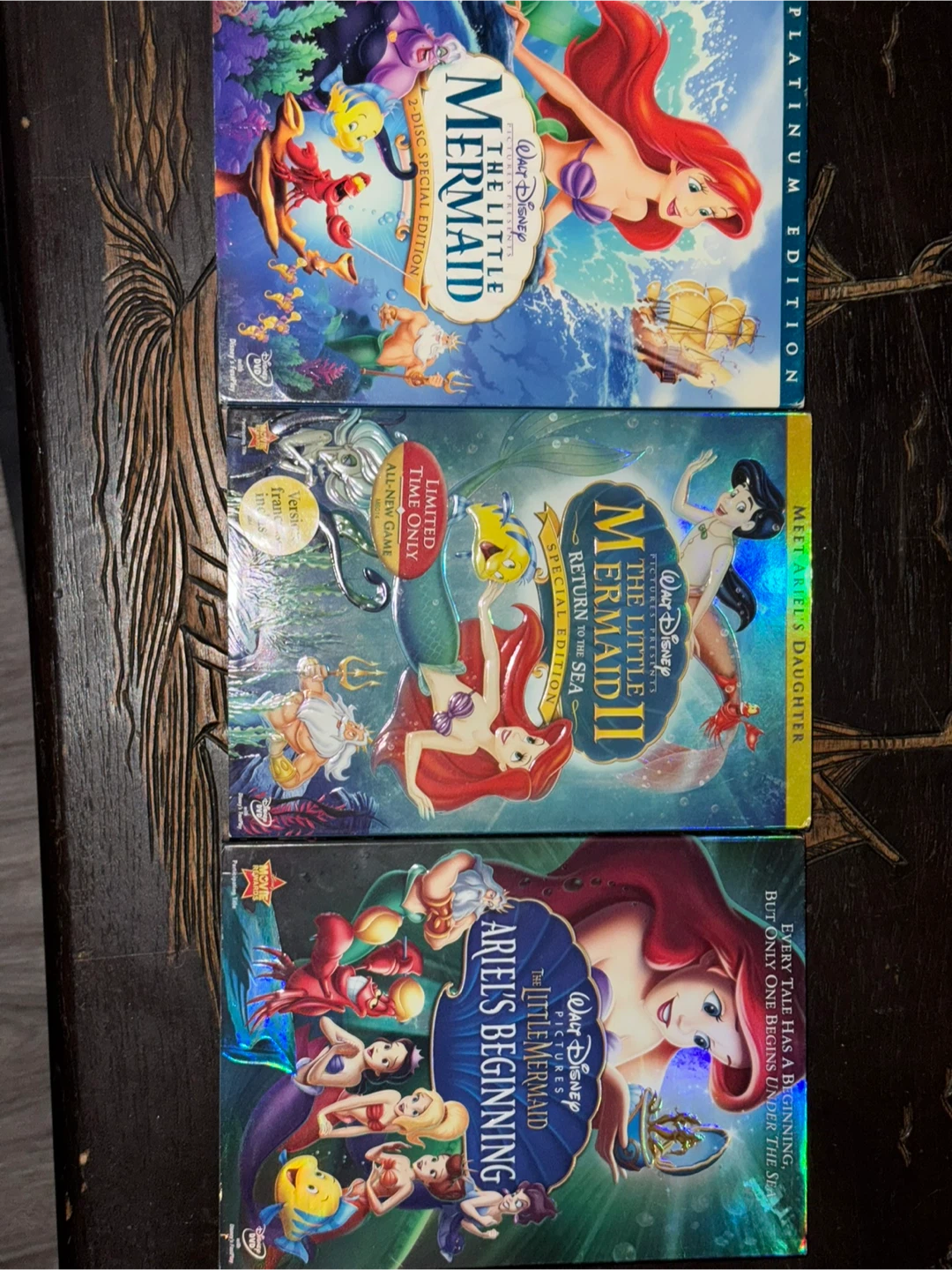 Disney Tinker Bell, Little, mermaid and Shrek