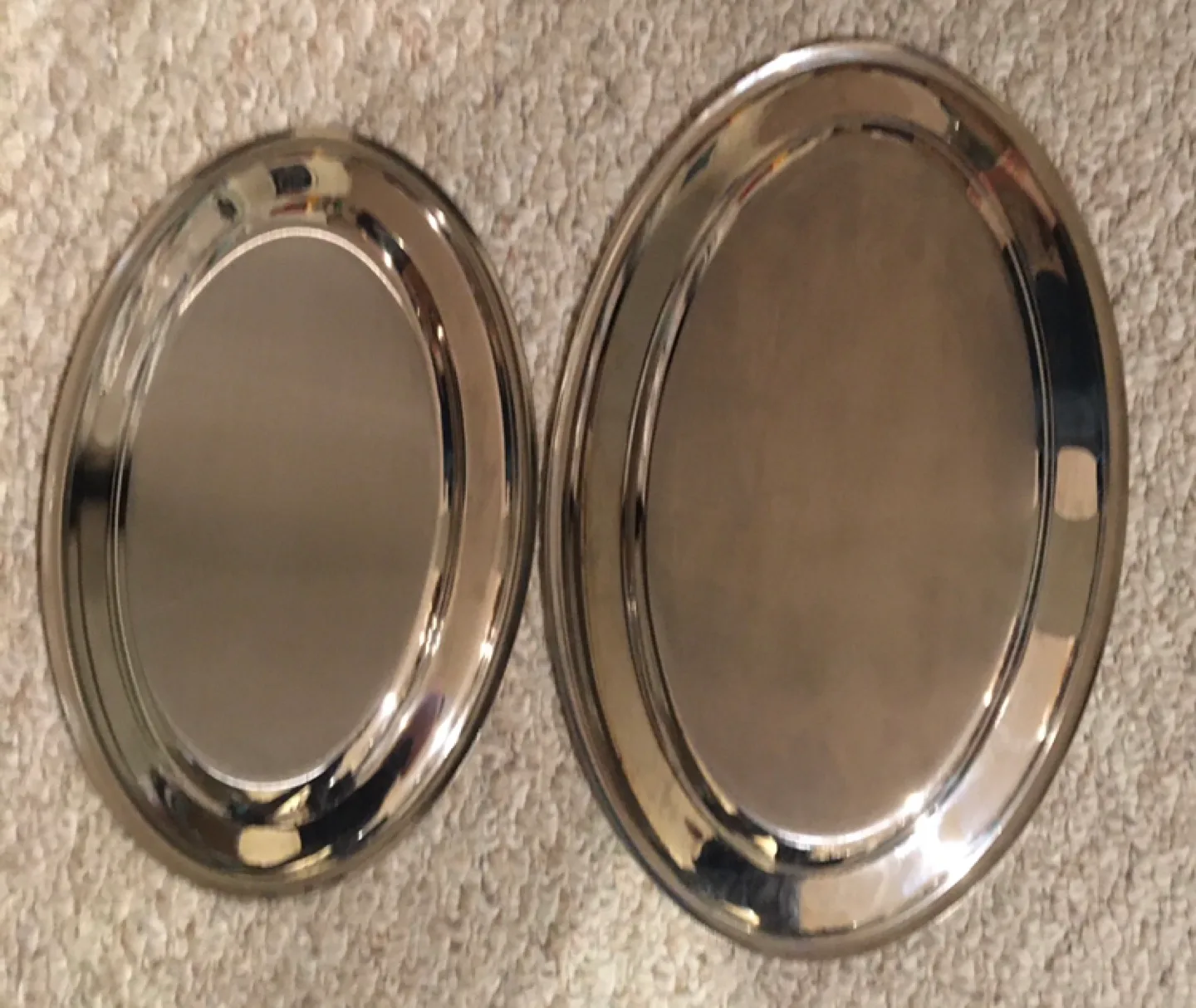 Silver Plated Trays - Set of 2 thumbnail
