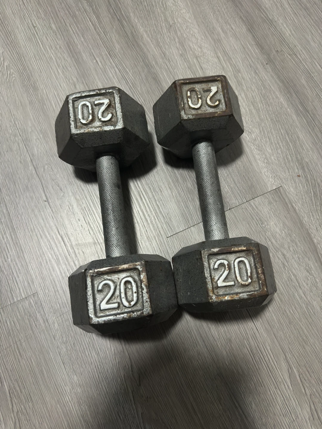 Pair of 20lb Dumbbells - photo 2