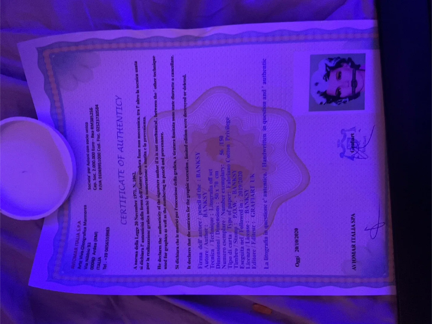 Banksy Kate Moss Print - Signed image indicator(5)