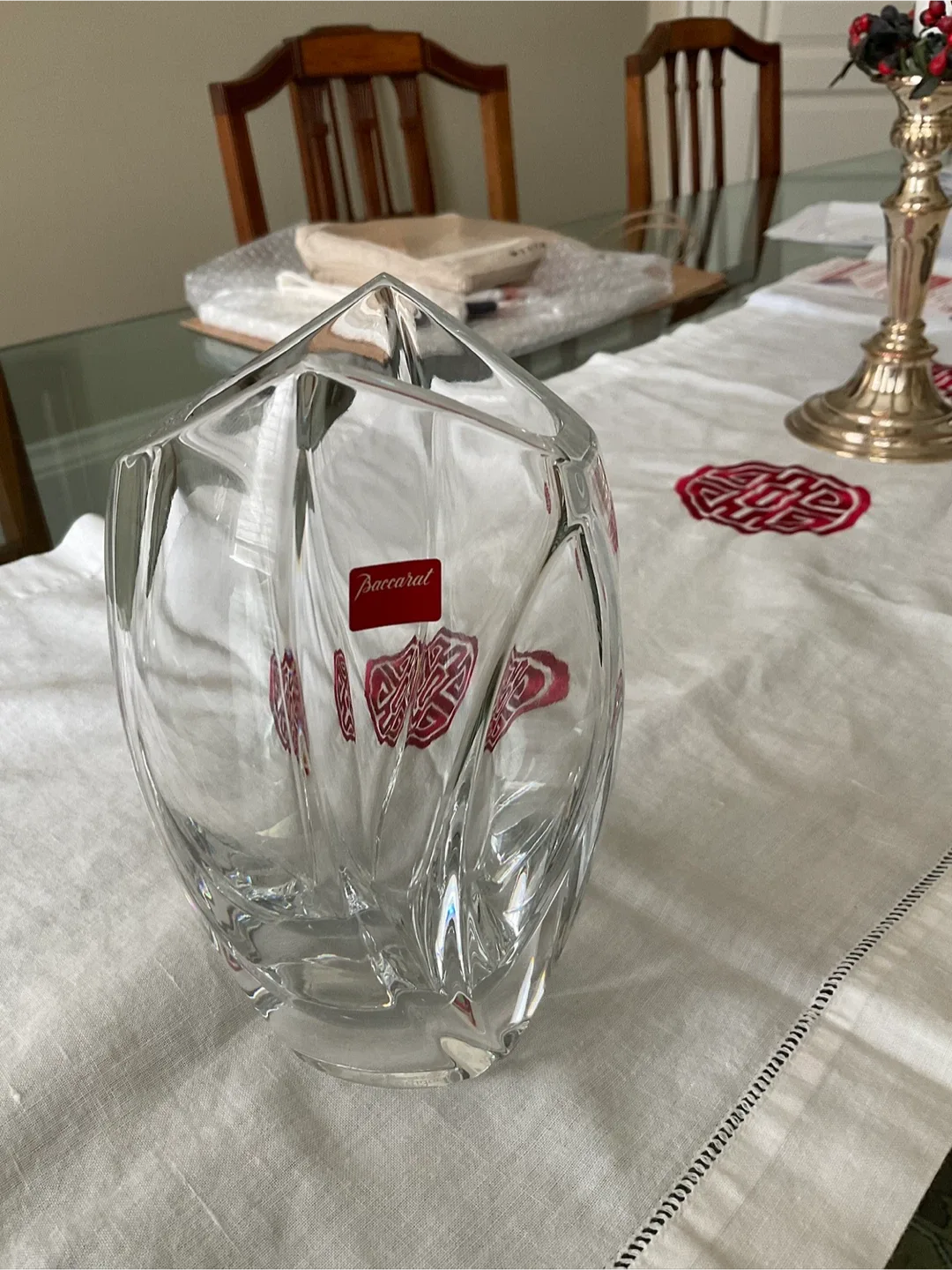 Baccarat Eye Vase - Clear Crystal thumbnail