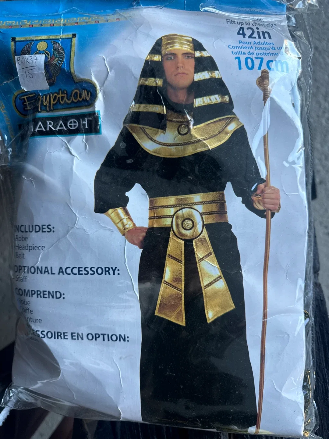 Egyptian Pharaoh Costume - Adult Size 42in thumbnail